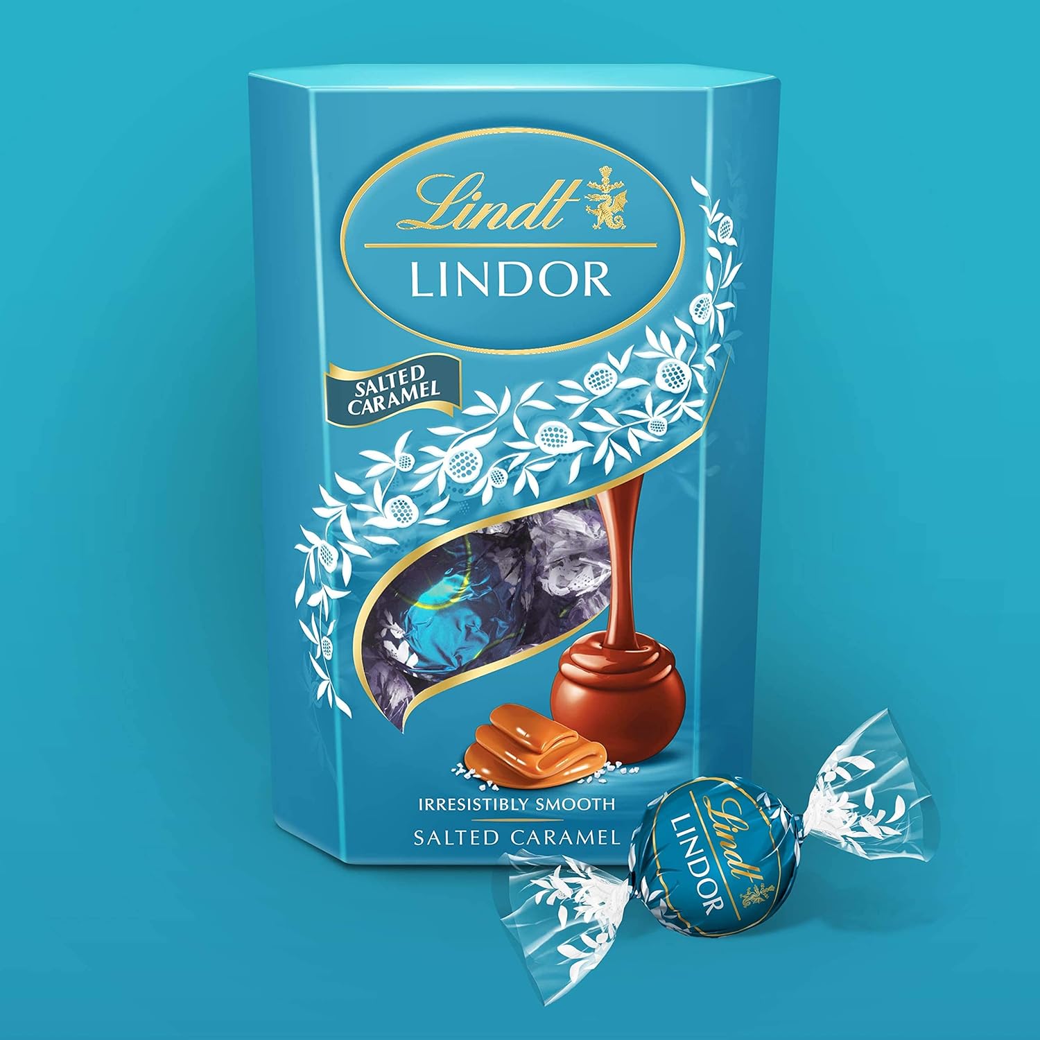 Lindt Lindor Salted Caramel Milk Chocolate Truffles - 200g Gift Box (Approx 16 Truffles) 5