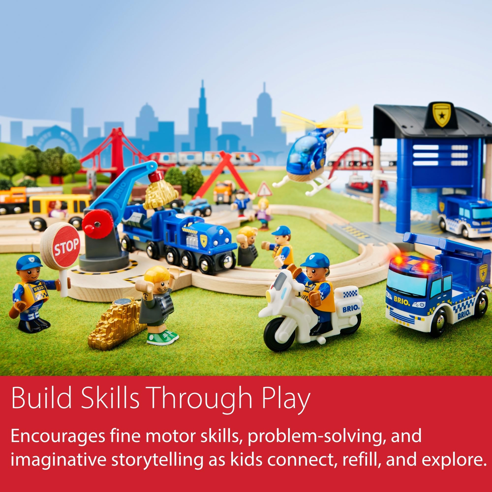 BRIO Collapsing Train Bridge for Kids - Compatible with BRIO Railway Sets 10