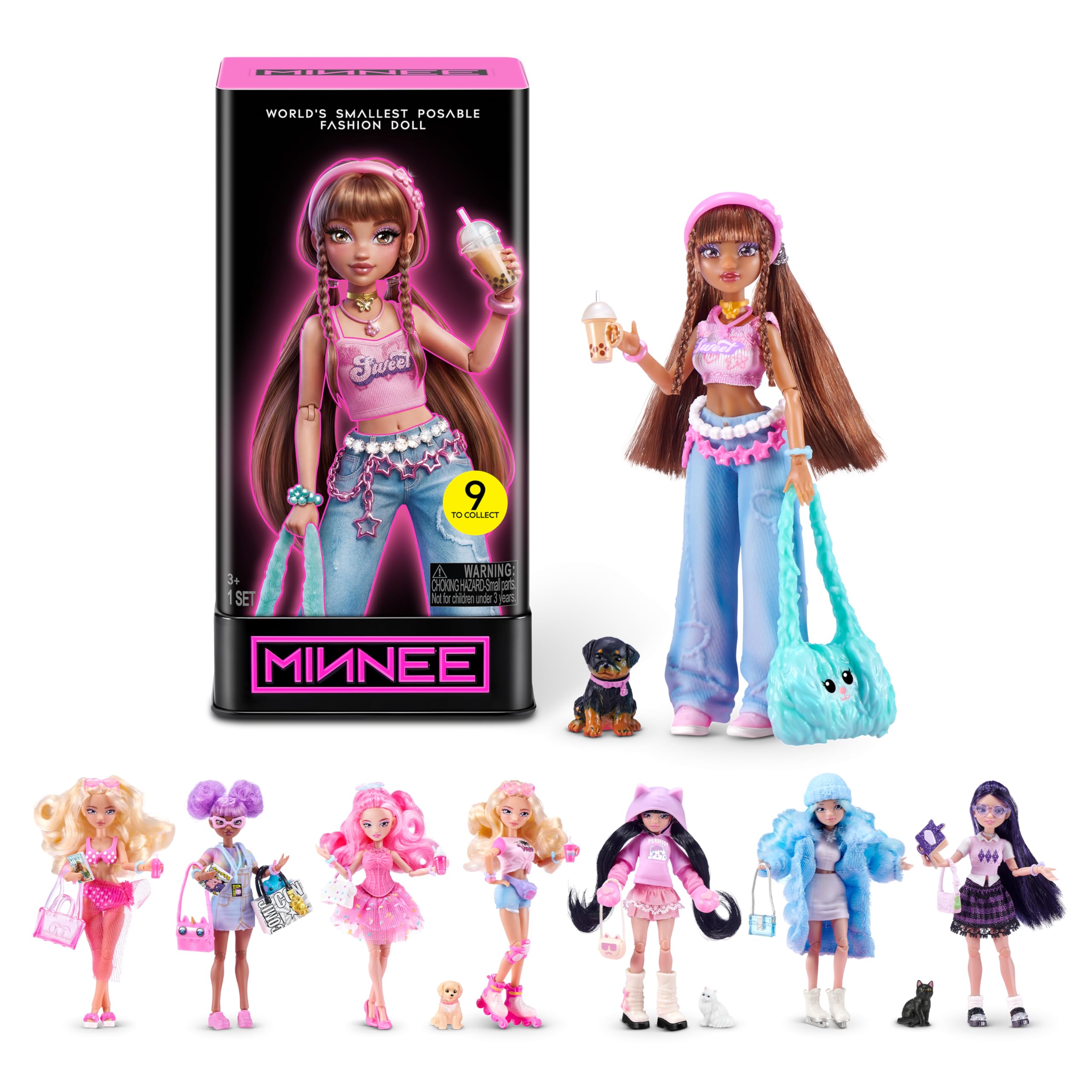 MINNEE Fashion Doll Blind Box Surprise Collectible Doll | 4 Inch Size | 16 Articulation Points 1