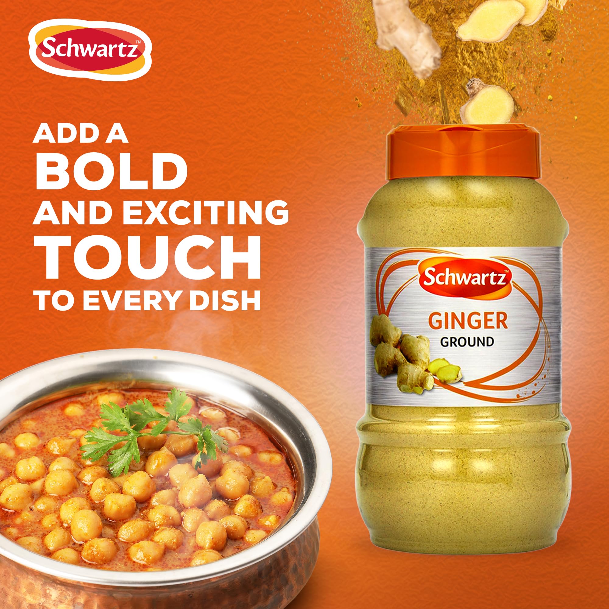 Schwartz Ground Ginger Powder - Warm & Sweet Aromatic Spice for Curries | 310g