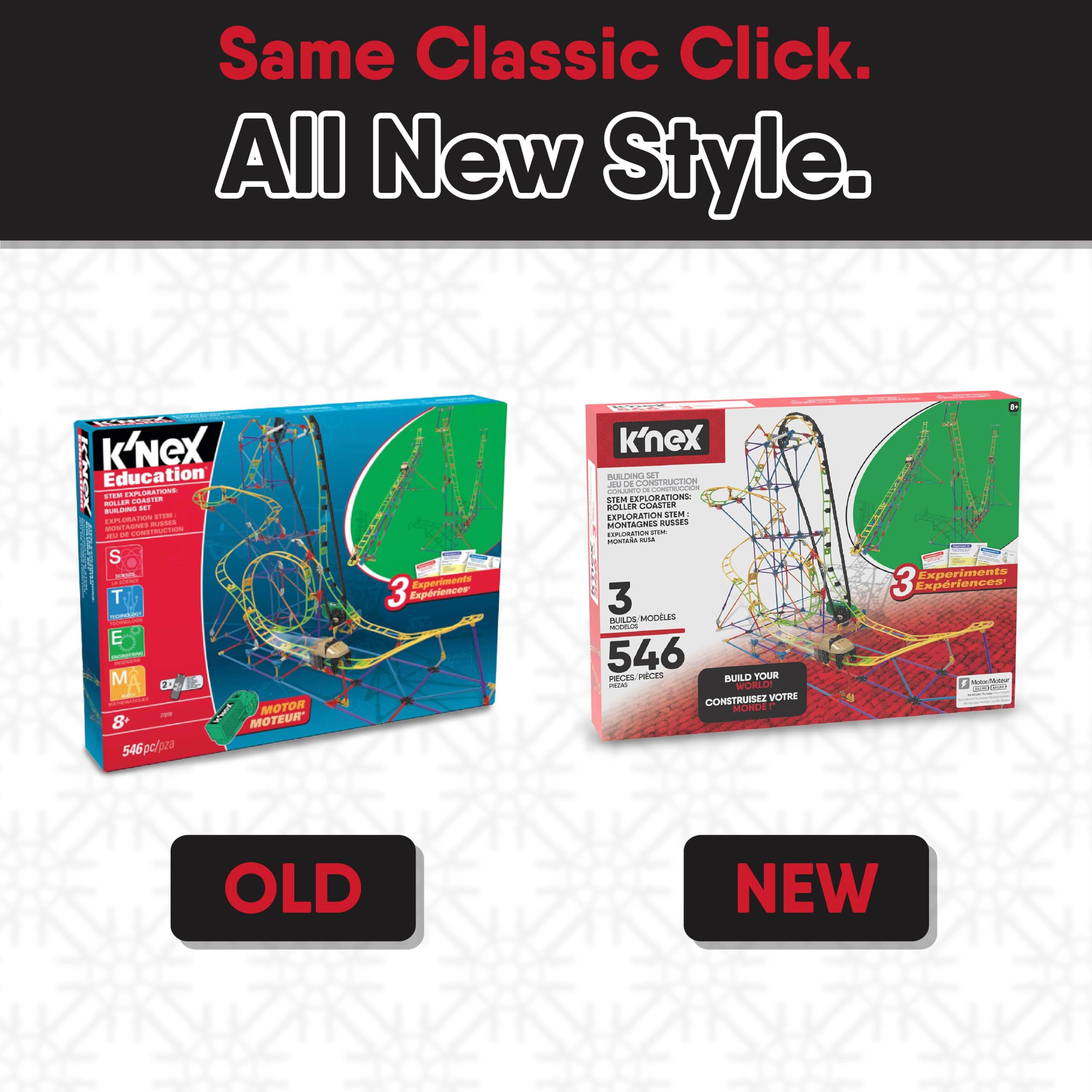 K"nex STEM Explorations Roller Coaster Building Set - Motorized Educational Playset for Ages 8+ 12