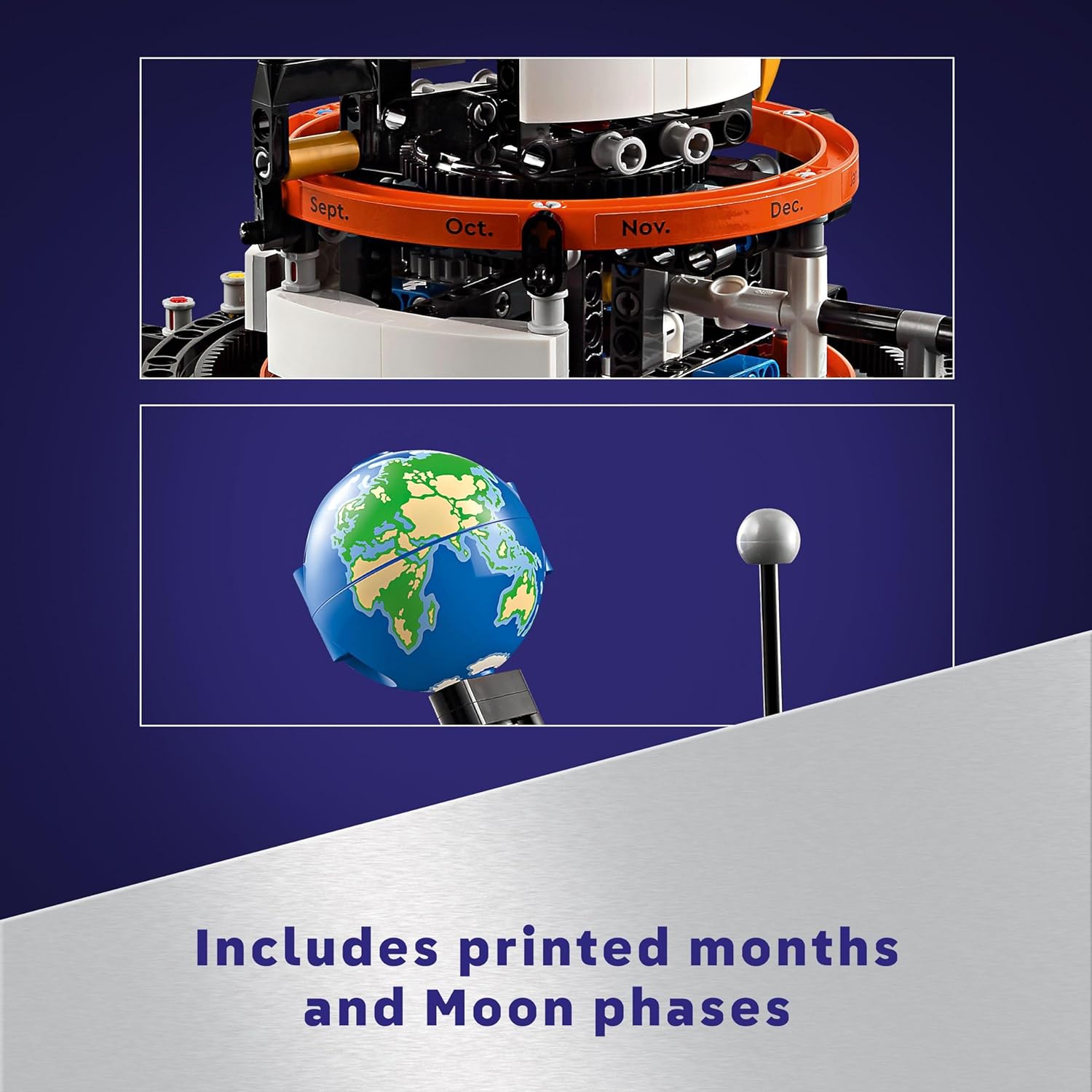 LEGO Technic Planet Earth and Moon in Orbit Building Set - Educational Space Model for Ages 10+ 4
