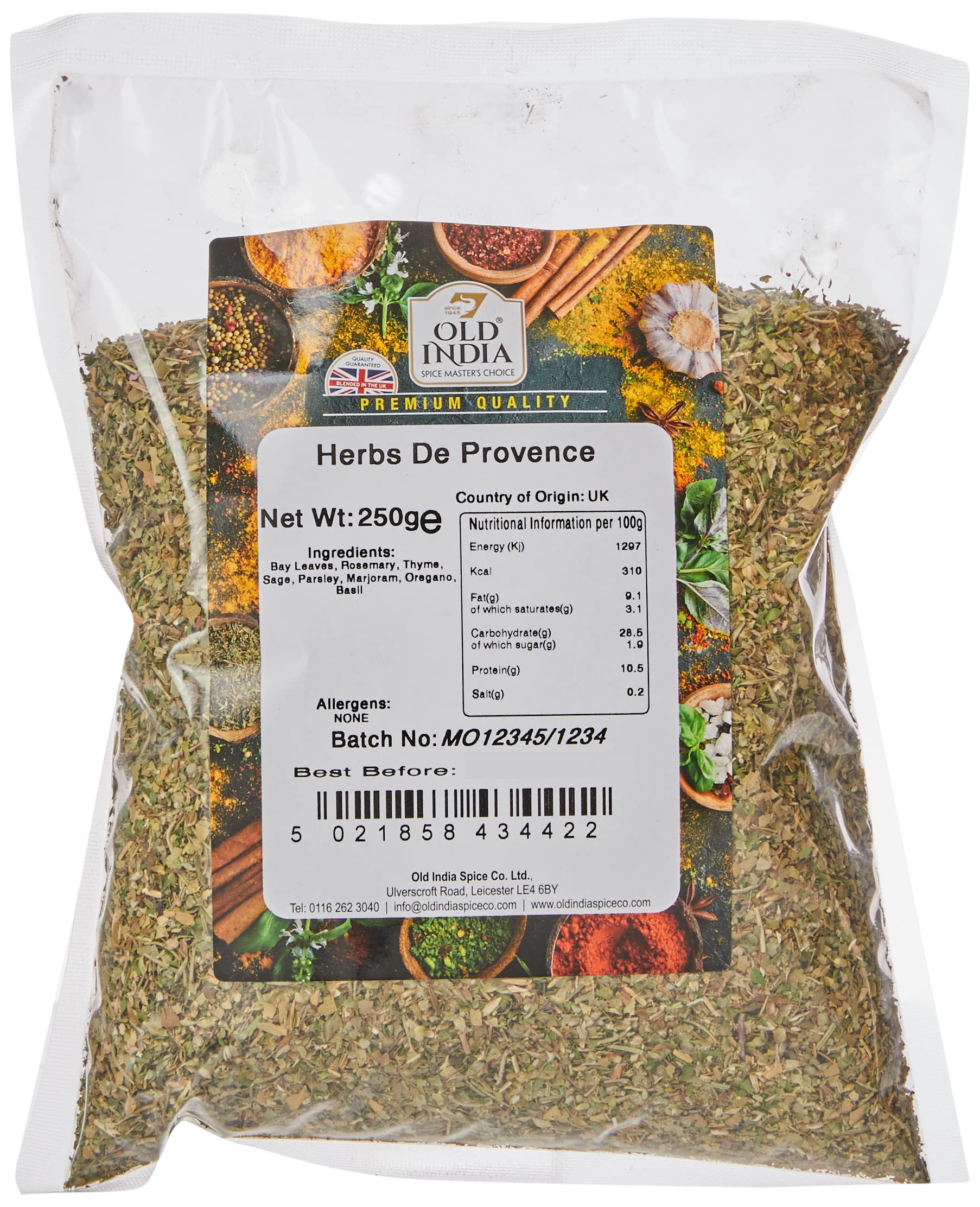 Old India Herbs De Provence Mixed Herbs - 100% Natural, Additive Free | 250g 1