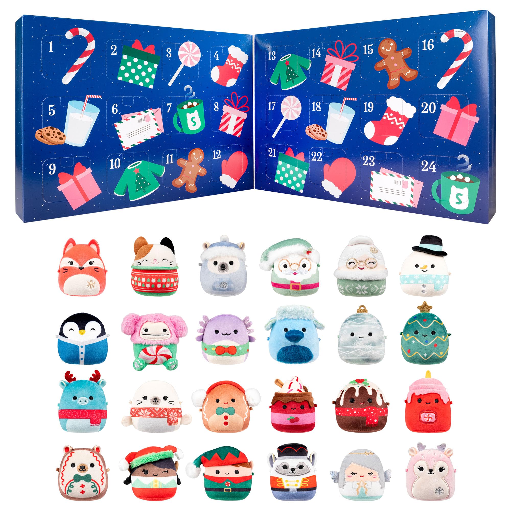 Micromallows Squishmallows 24-Day Holiday Plush Advent Calendar - 3+ Years 1