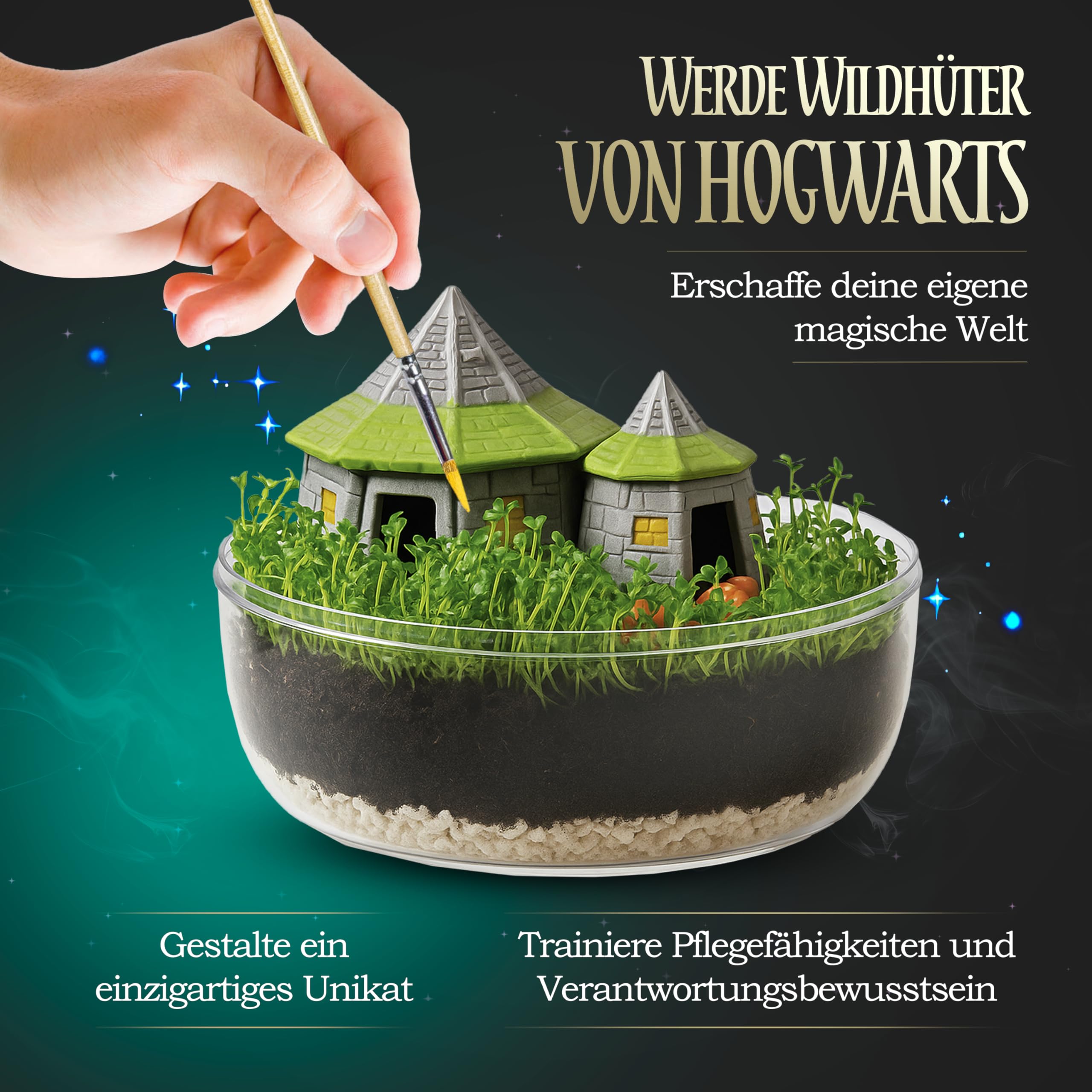 Clementoni 19248 Terrarium - Harry Potter Hagrid's Hut Educational Kit for Kids Ages 7+ 11