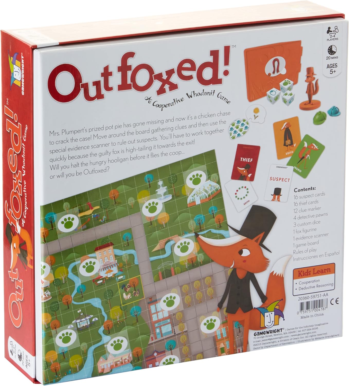 Gamewright Outfoxed! Game Board Game