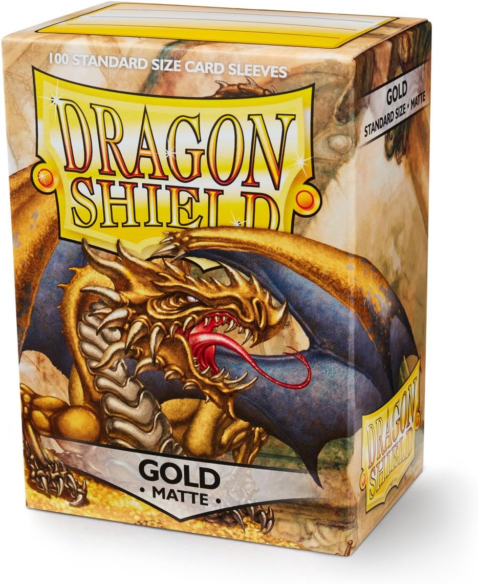 Dragon Shield Matte Gold Standard Card Sleeves 100pk - 6.5x9.2cm 3