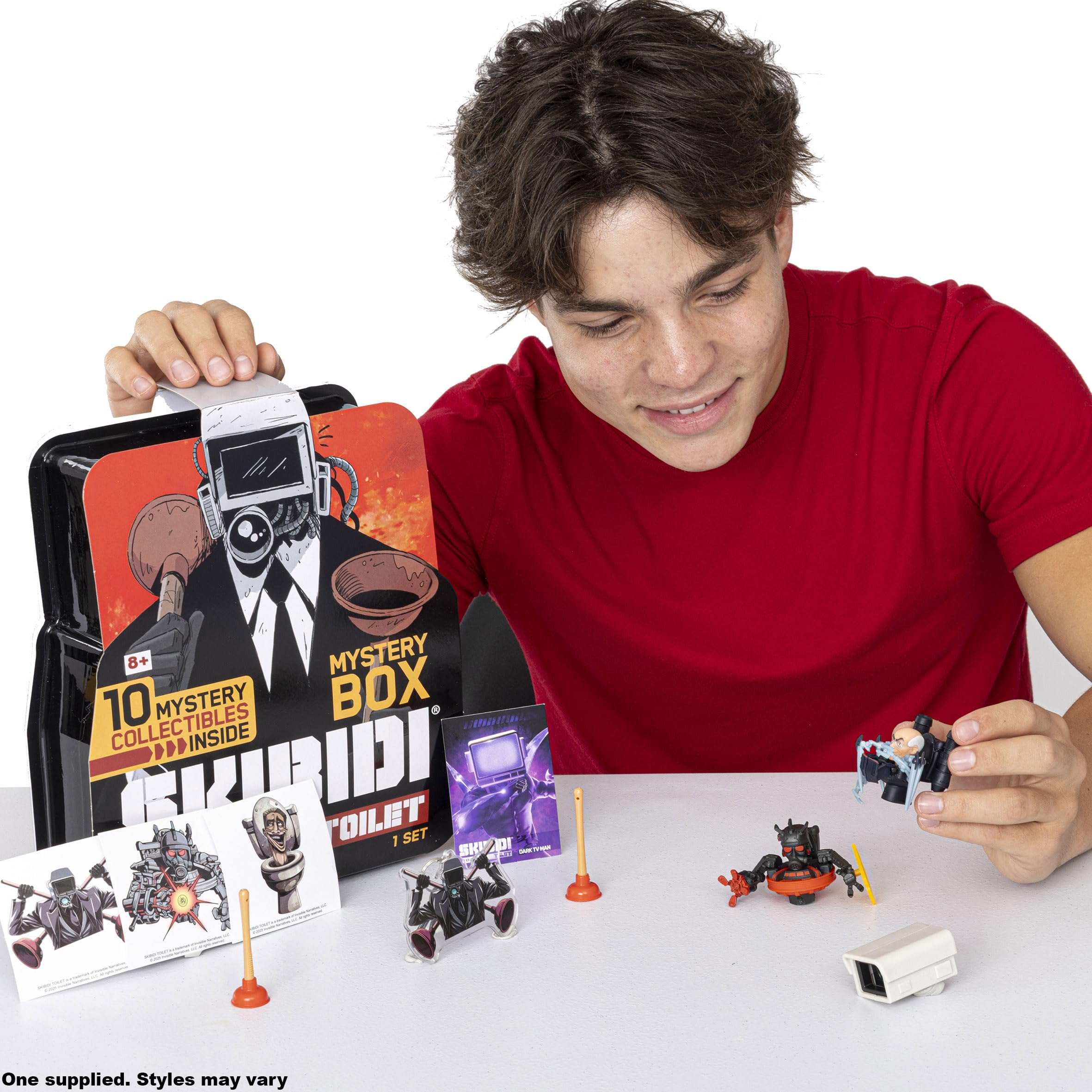Skibidi Toilet Mystery Box - 10 Surprise Items with 2 Mini Figures 3