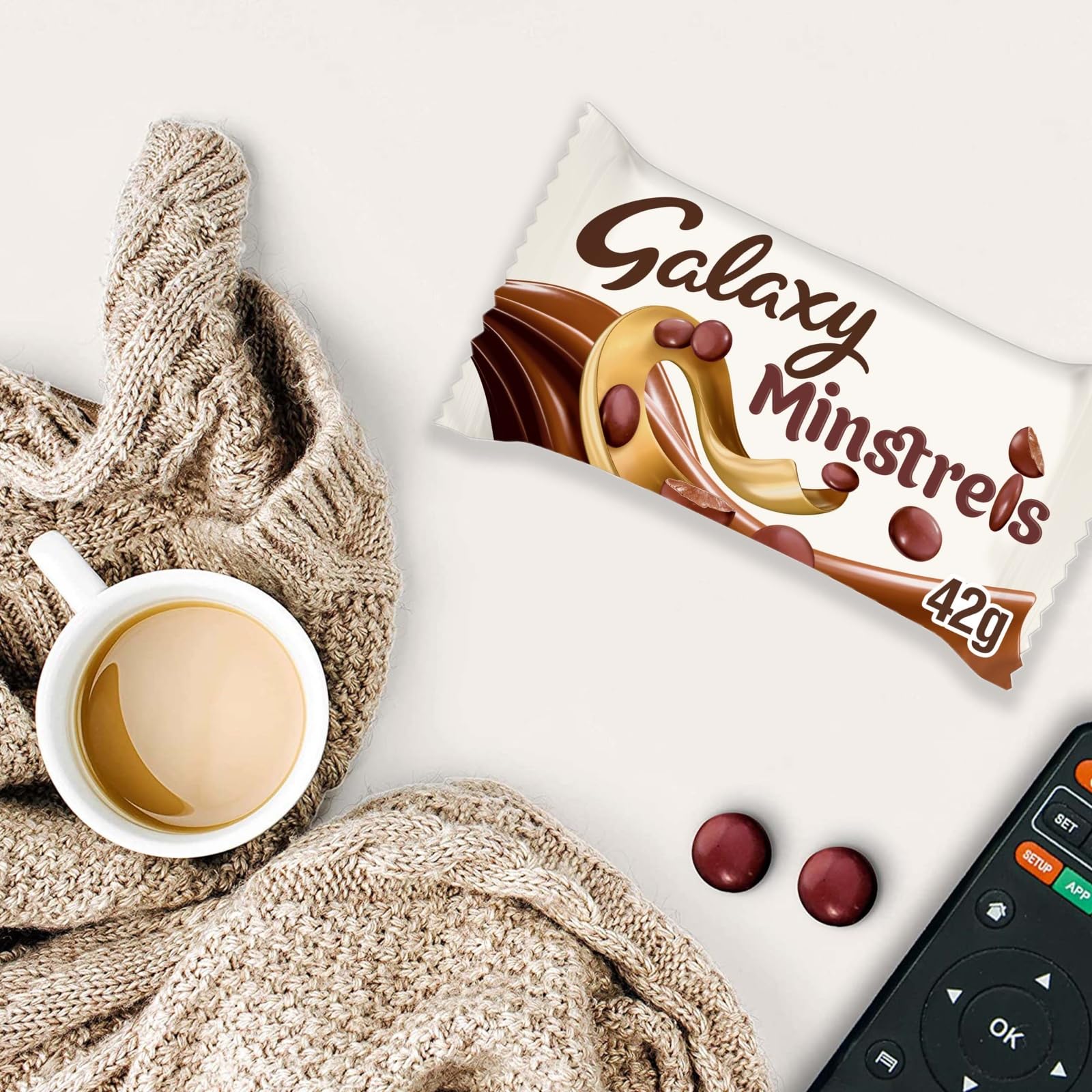 Galaxy Minstrels Milk Chocolate Bulk Box - 40 x 42g Bags, Smooth Chocolate with Crisp Sugar Shell 7