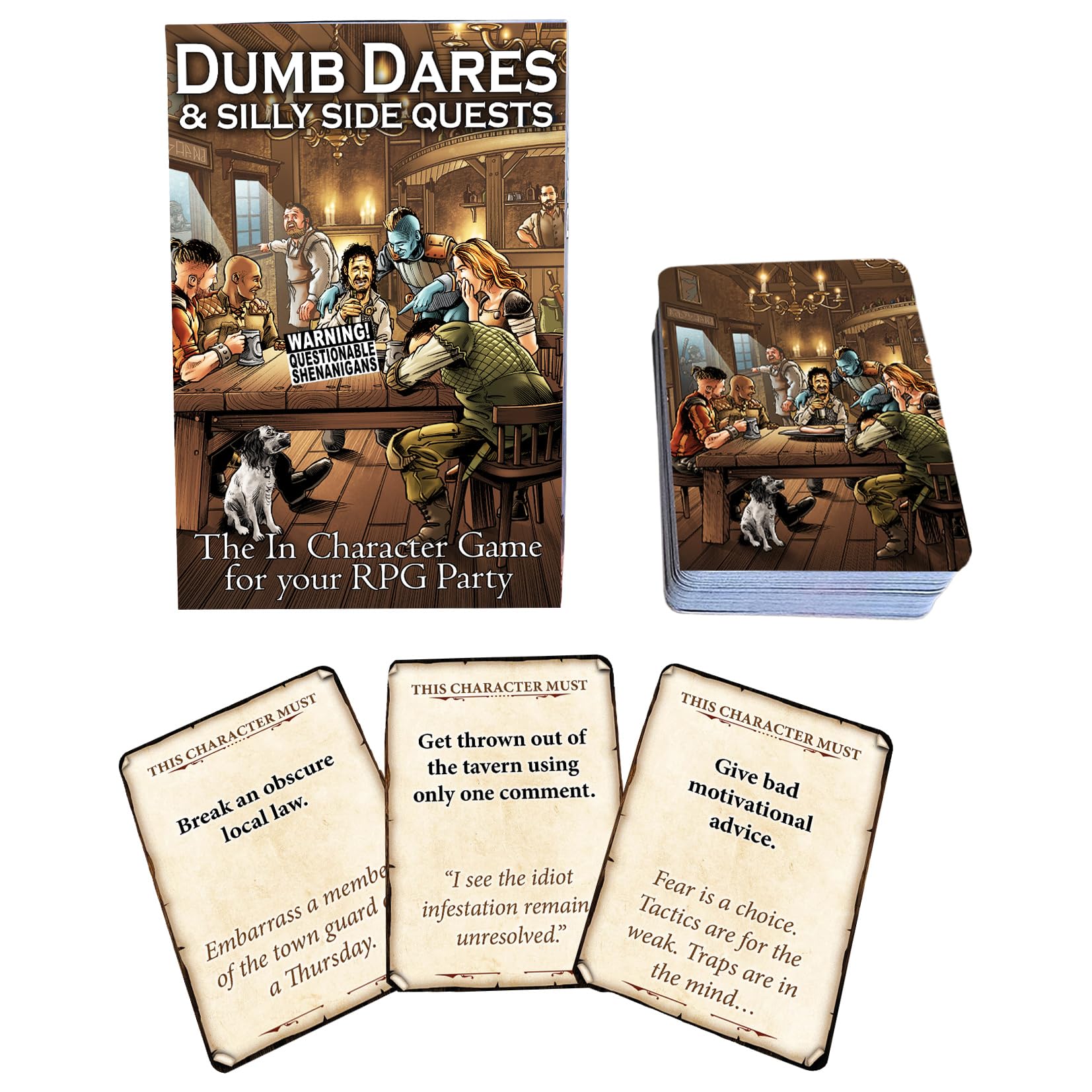 Loke BattleMats Dumb Dares & Silly Side Quests RPG Party Game | Cardboard | Multicolor 1