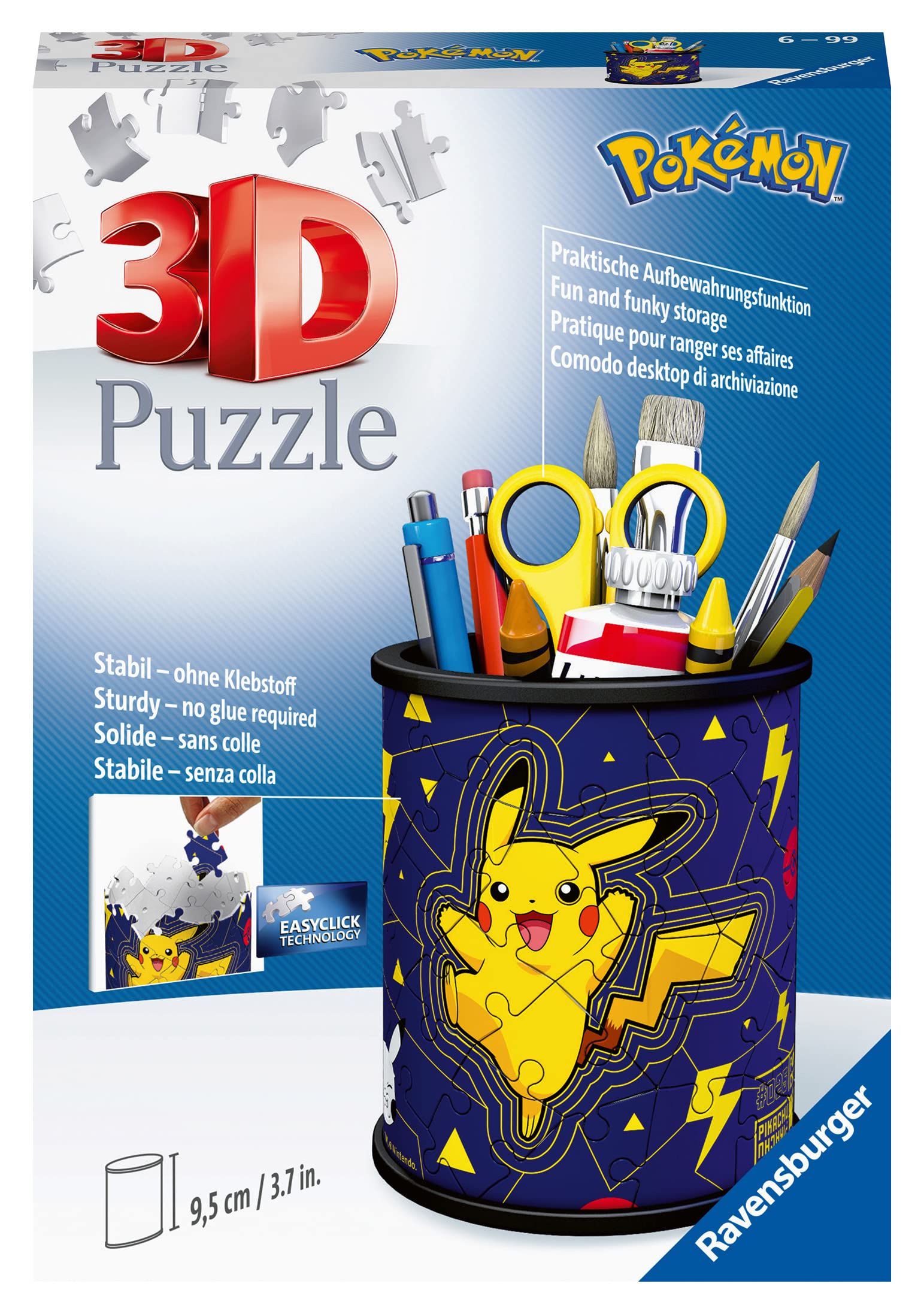 Ravensburger Pokemon 3D Jigsaw Puzzle - Pikachu Pencil Pot - 54 Pieces 7