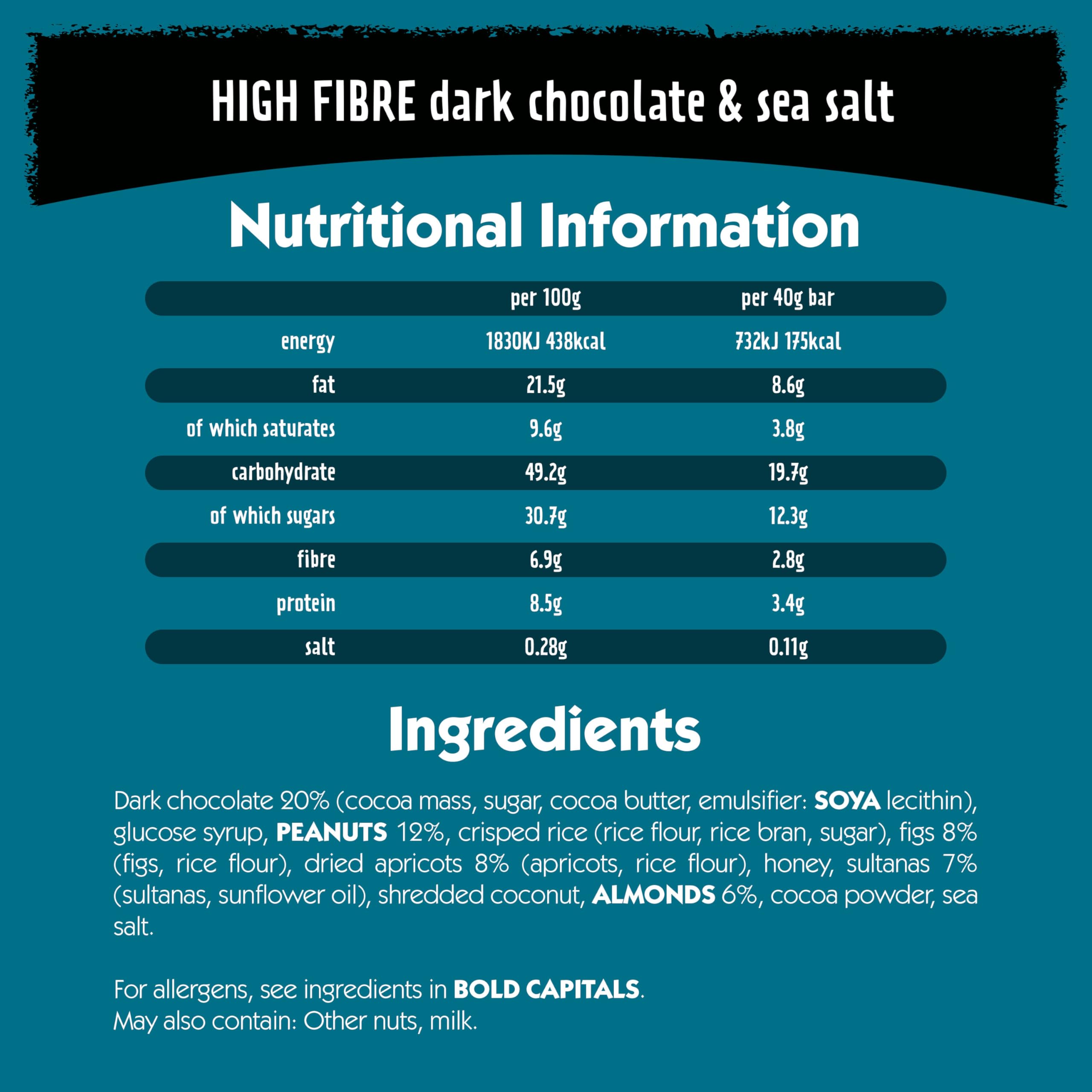 Eat Natural Dark Chocolate & Sea Salt Fruit & Nut Bars 3 x 40g 5