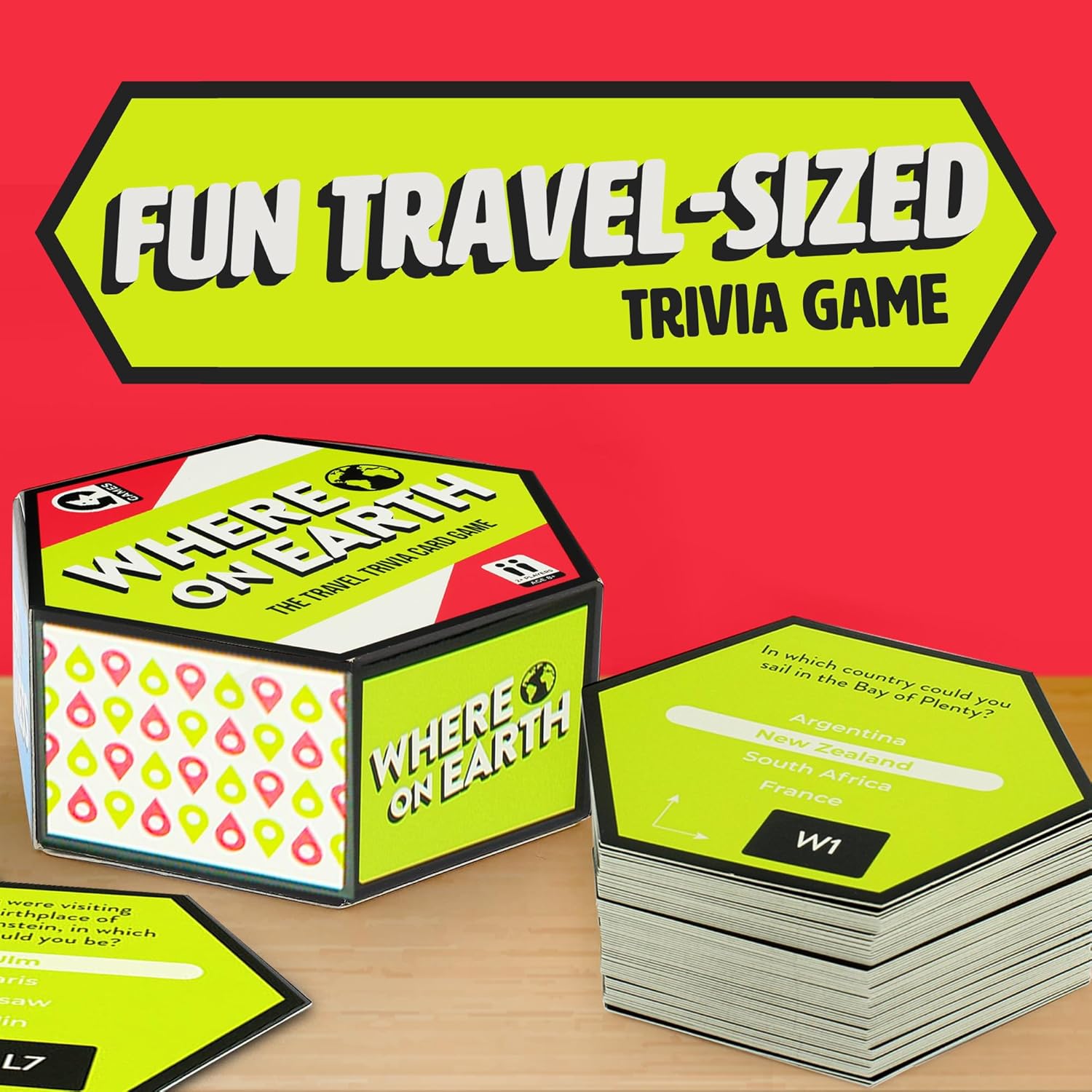 Ginger Fox Where On Earth Trivia Card Game for Ages 8+ 7