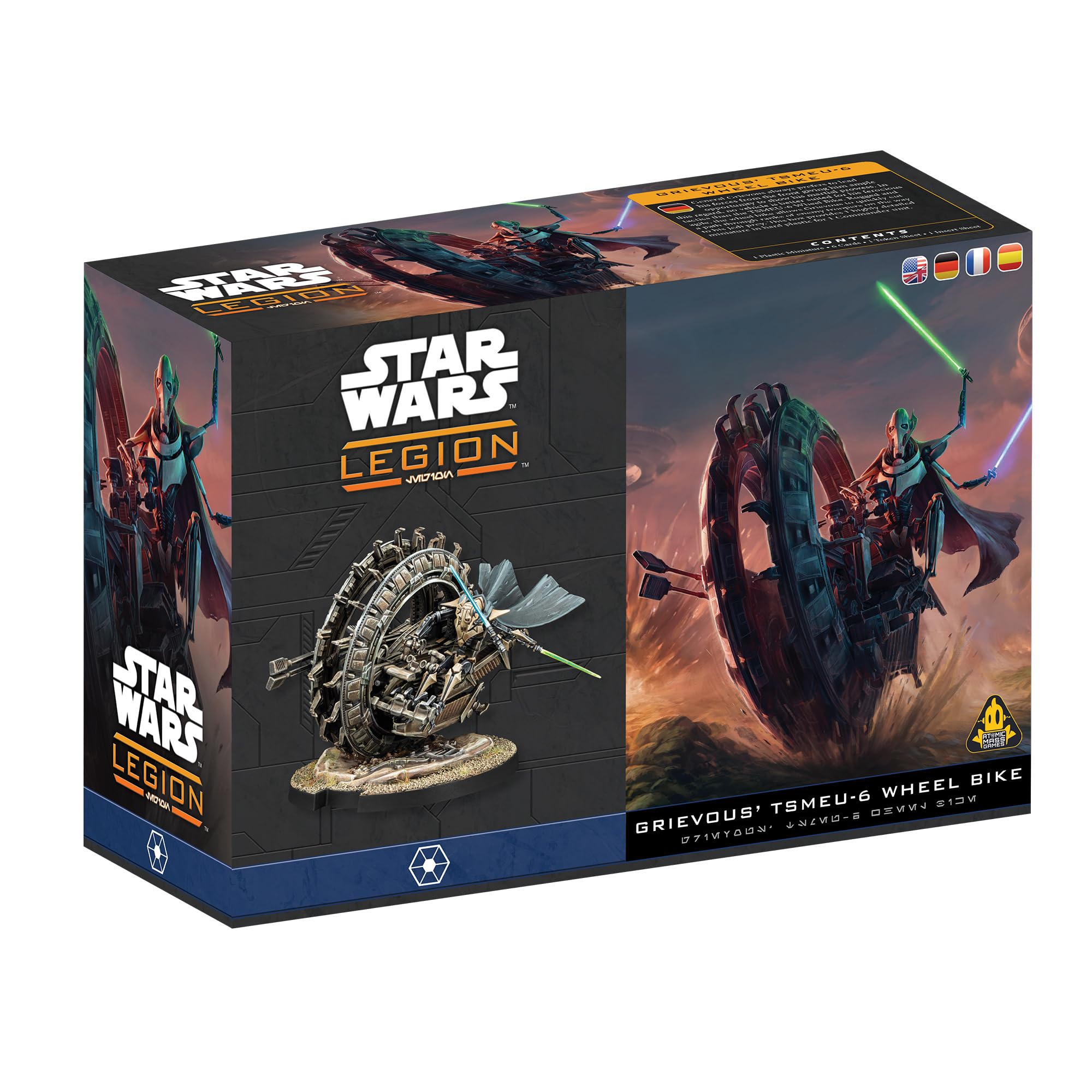 Asmodee Star Wars: Legion - General Grievous on TSMEU-6 Wheel Bike | Strategy Wargame | 2 Players