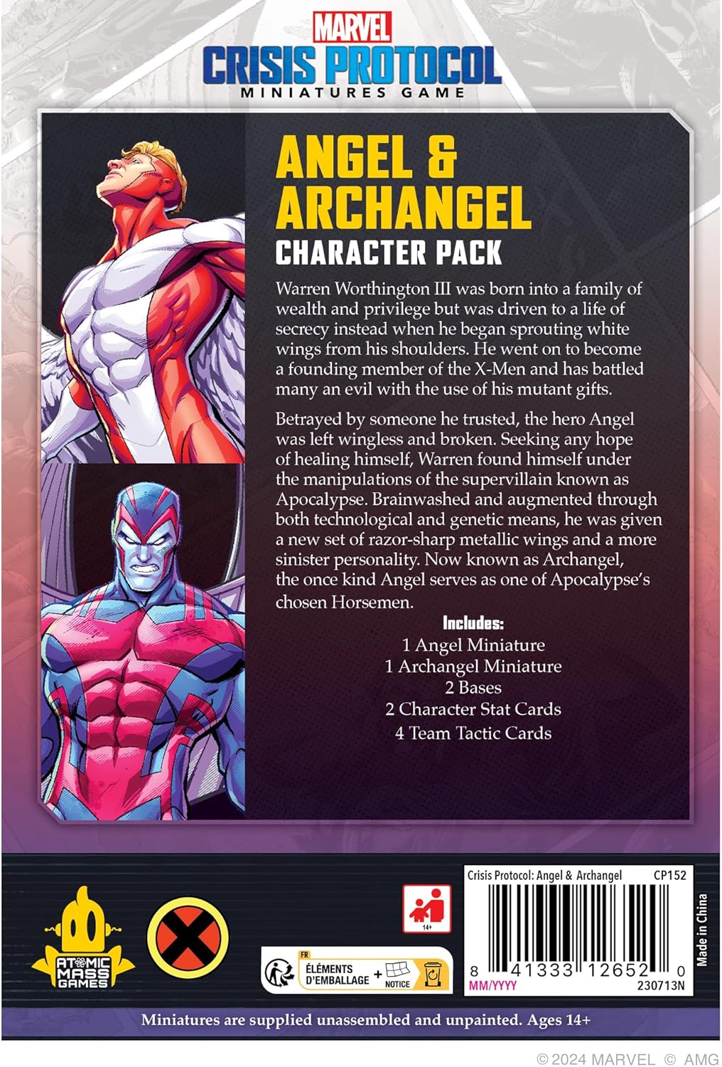 Atomic Mass Games Marvel: Crisis Protocol Angel & Archangel Character Pack 6
