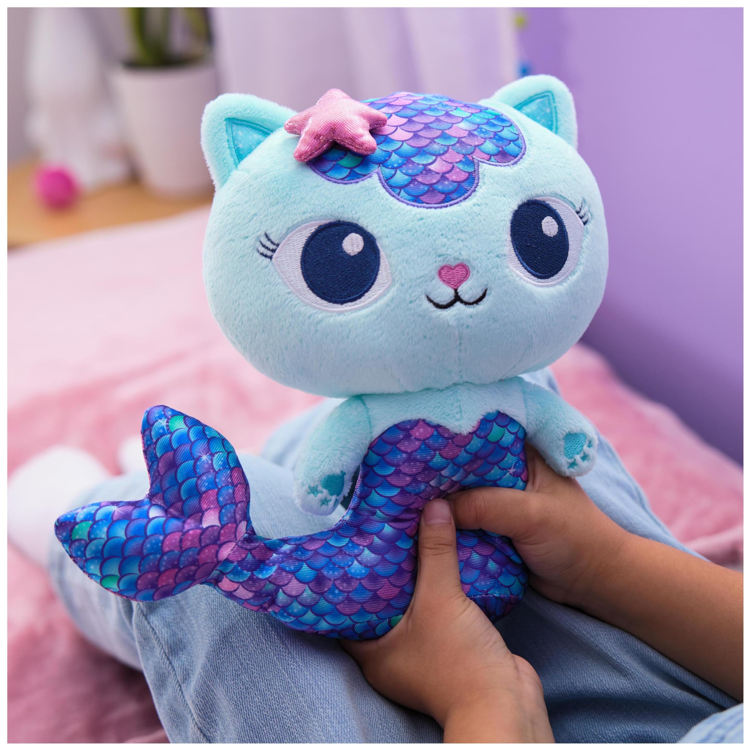 Gabby’s Dollhouse Fin-Tastic MerCat - 25cm Interactive Plush Toy for Kids 4