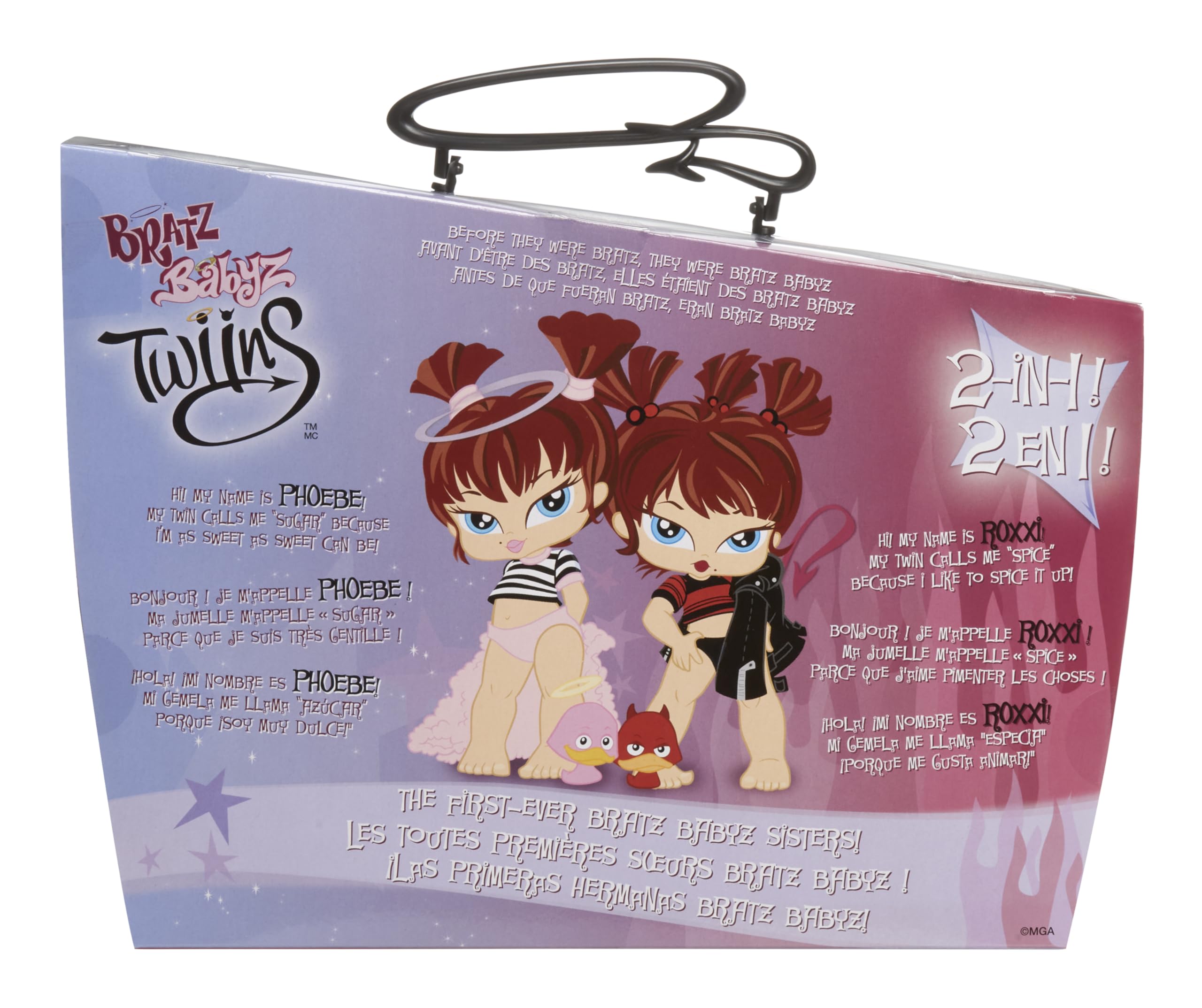 Bratz Babyz Twiins Dolls Phoebe & Roxxi - 2-Pack Collectible Fashion Dolls for Ages 3+ 8