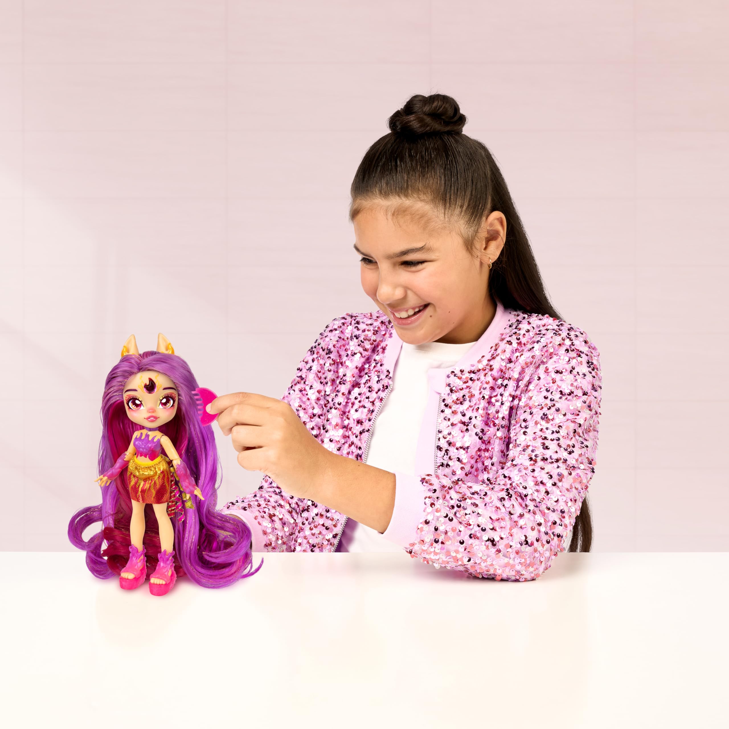 Magic Mixies Pixlings Deluxe Pack - Pippa the Firehorse with Shimmer Reveal & Mini Mixie 5