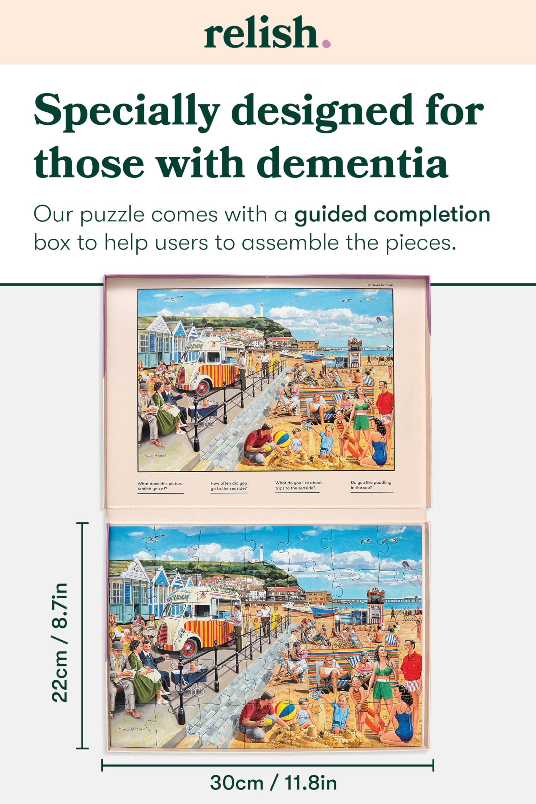 Relish Seaside Nostalgia 35-Piece Jigsaw Puzzle for Adults - Dementia Friendly 5