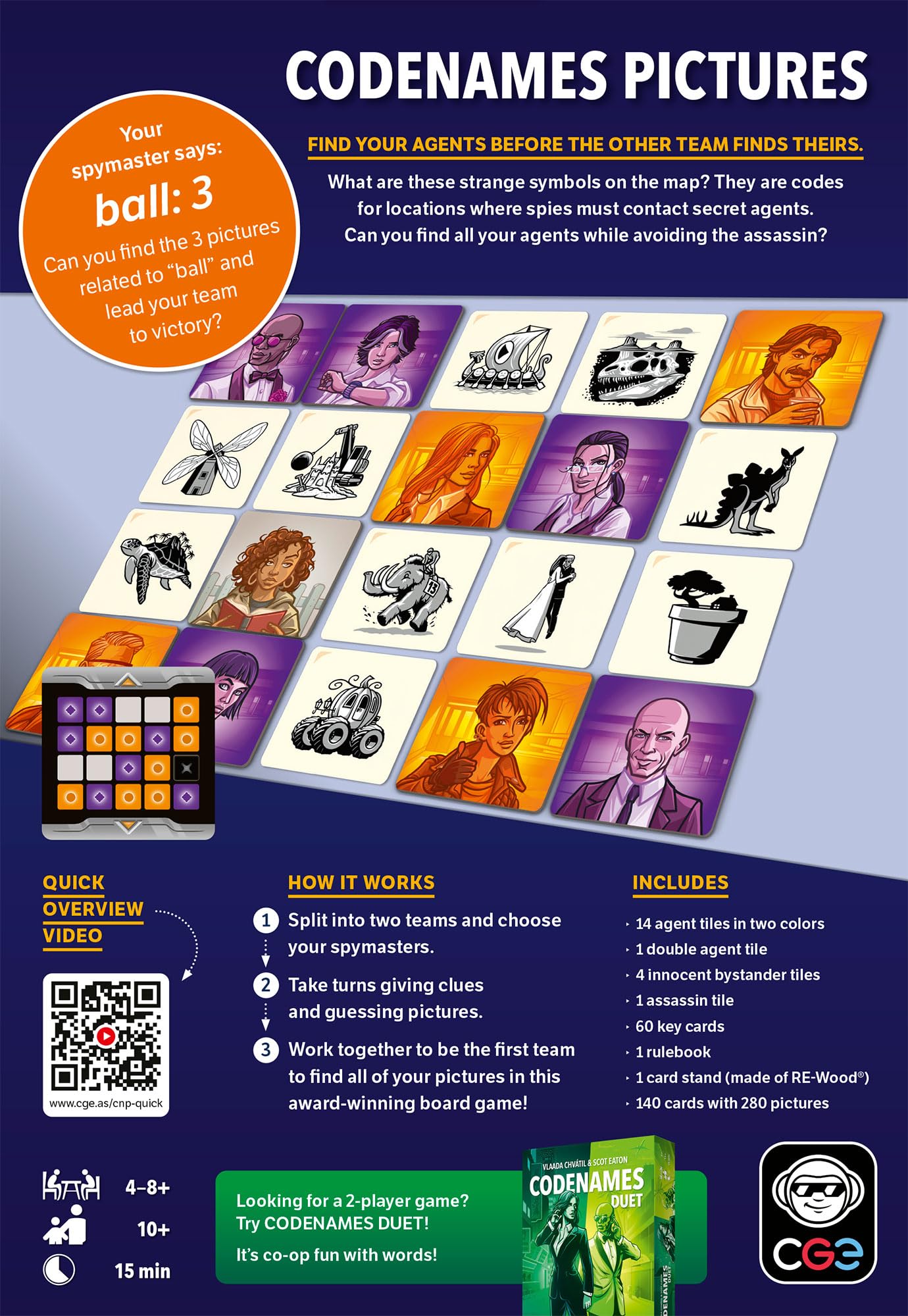 CGE Czech Games Edition Codenames: Pictures (2nd Edition) | 4-8+ Players | 15 Min | Ages 10+ 2