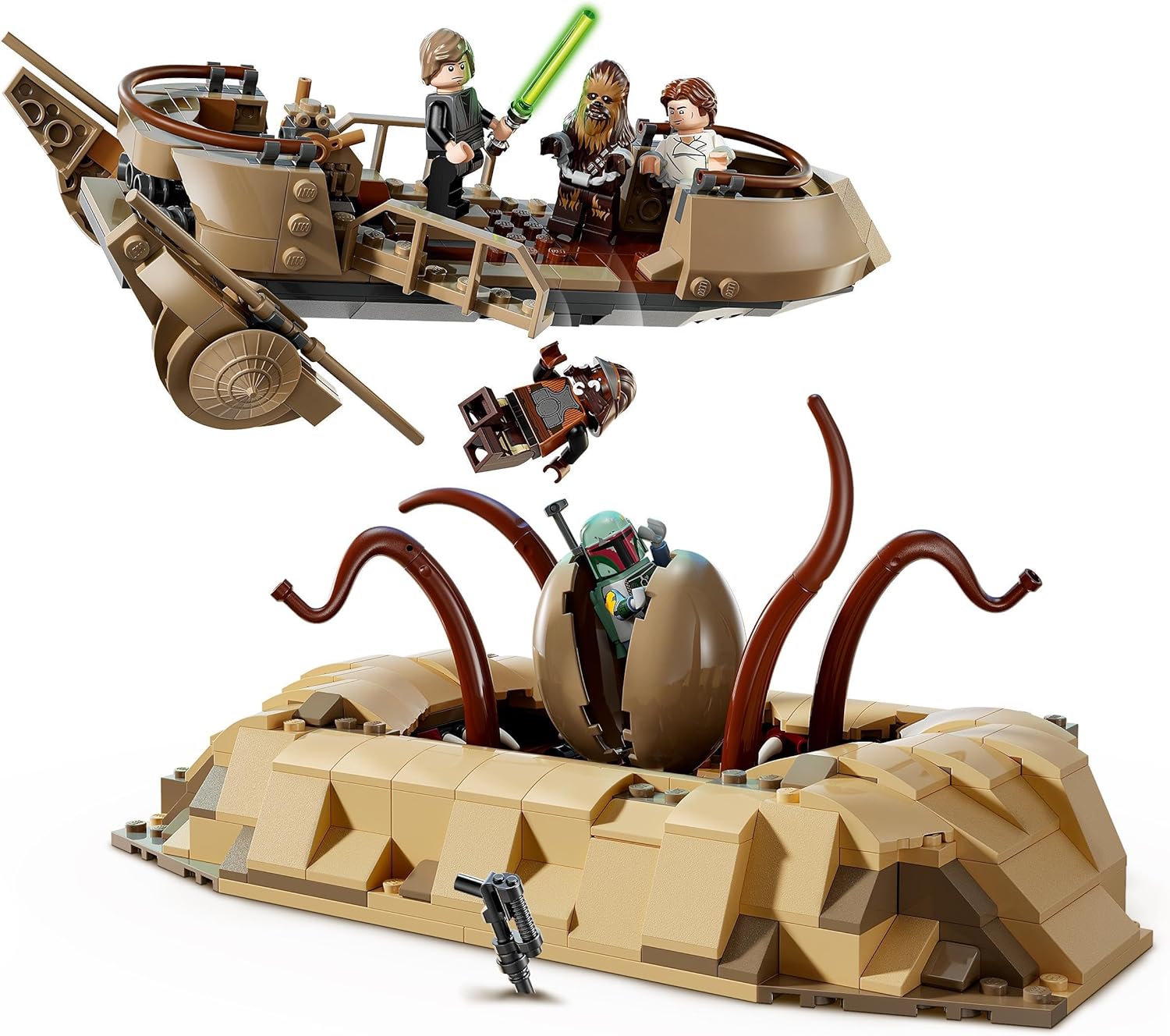 LEGO Star Wars: Return of the Jedi Desert Skiff & Sarlacc Pit Playset - Buildable Vehicle Toy for Kids 9+ 3