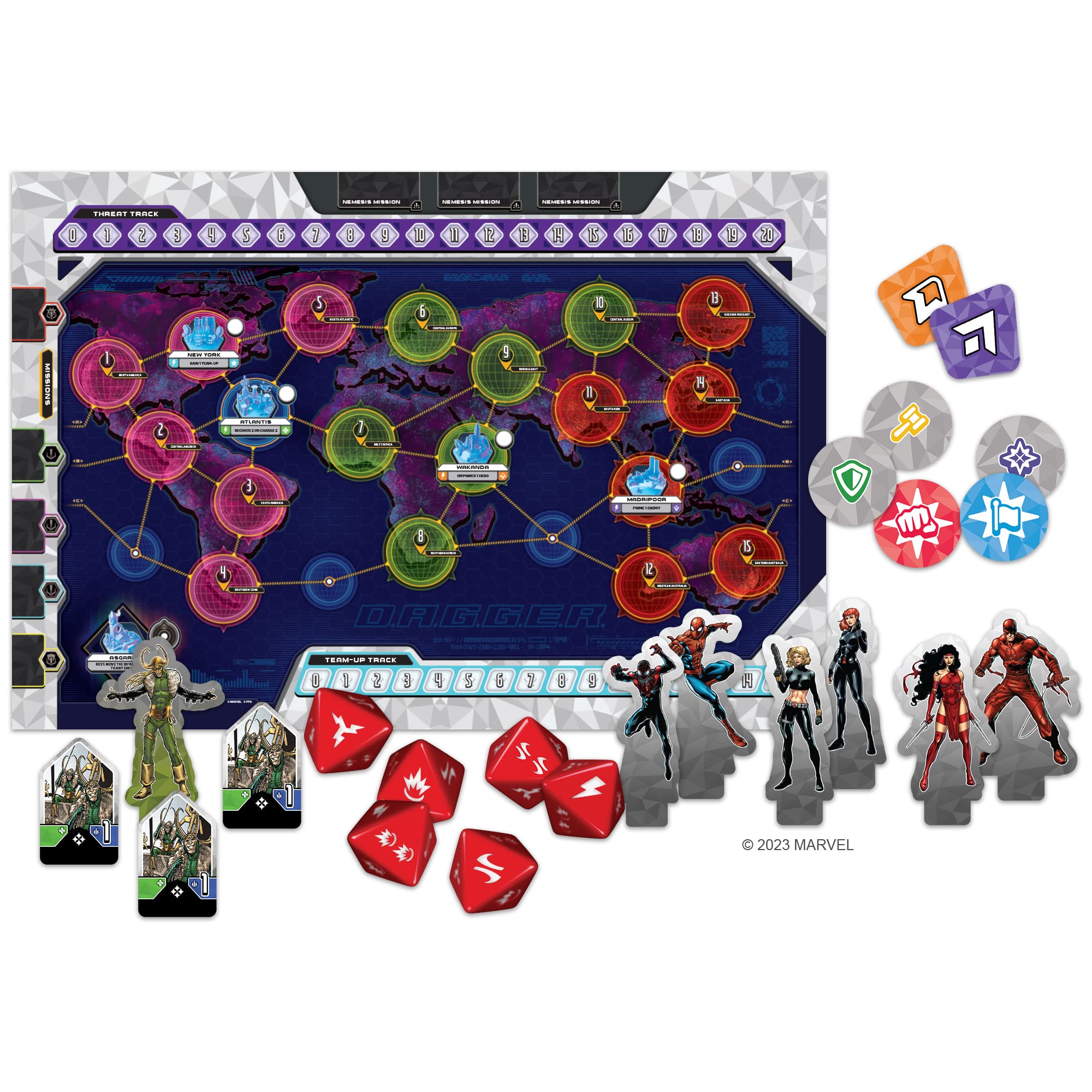 Asmodee MARVEL D.A.G.G.E.R. Cooperative Board Game | Ages 12+ | 1-5 Players | 3.5 Hours 3