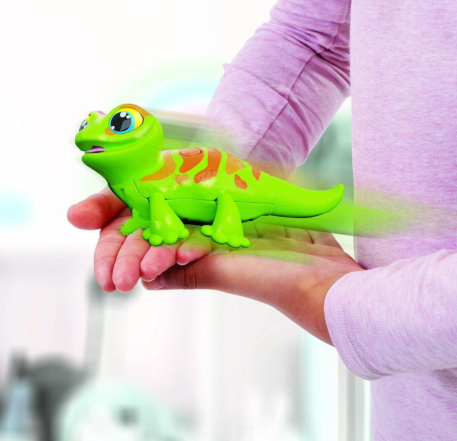 Animagic Let's Go Gecko - Interactive Walking, Dancing & Light-Up Electronic Pet for Kids 4