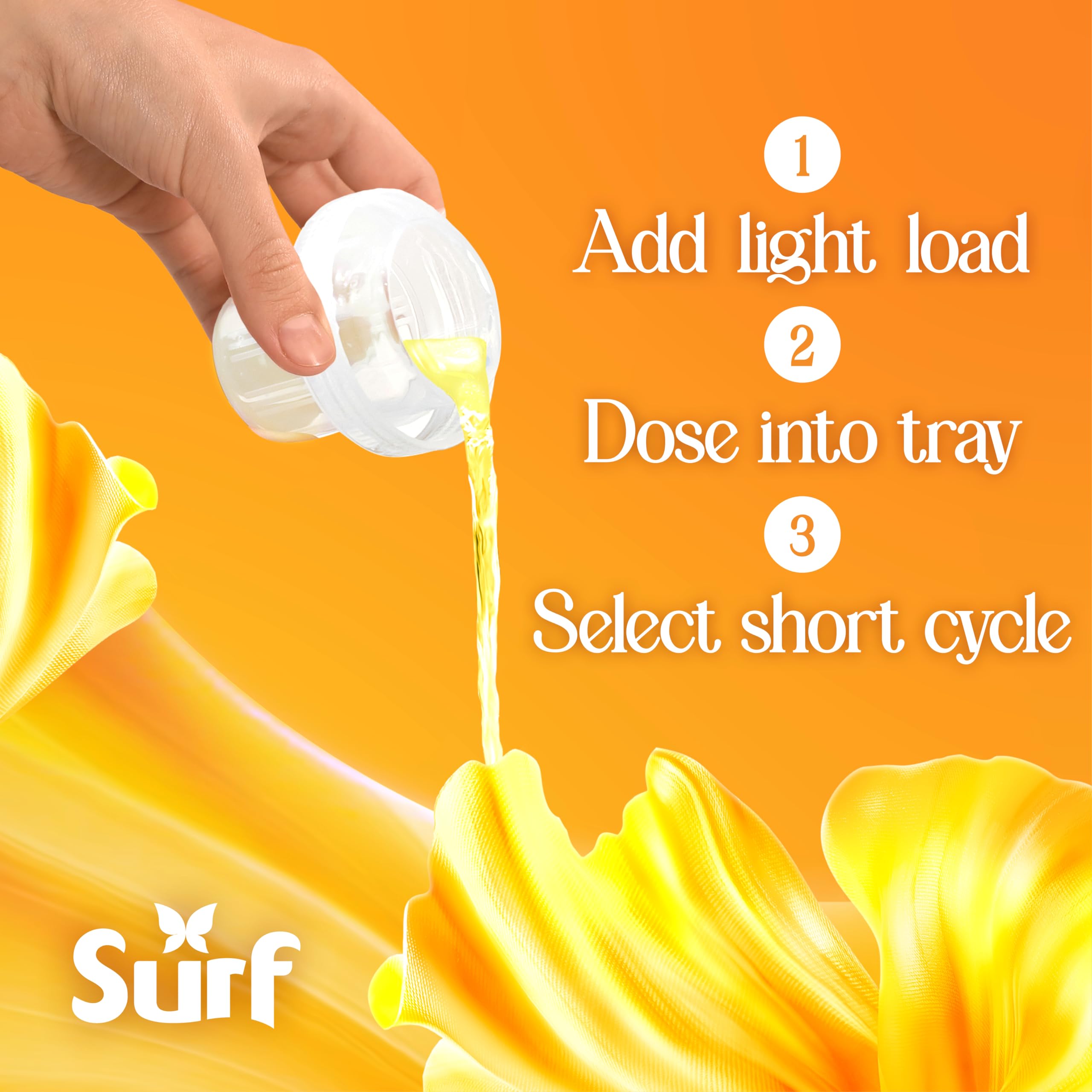 Surf - Magnifi-Scent Wash Sunshine Blossom Laundry Liquid for Short Cycles 5