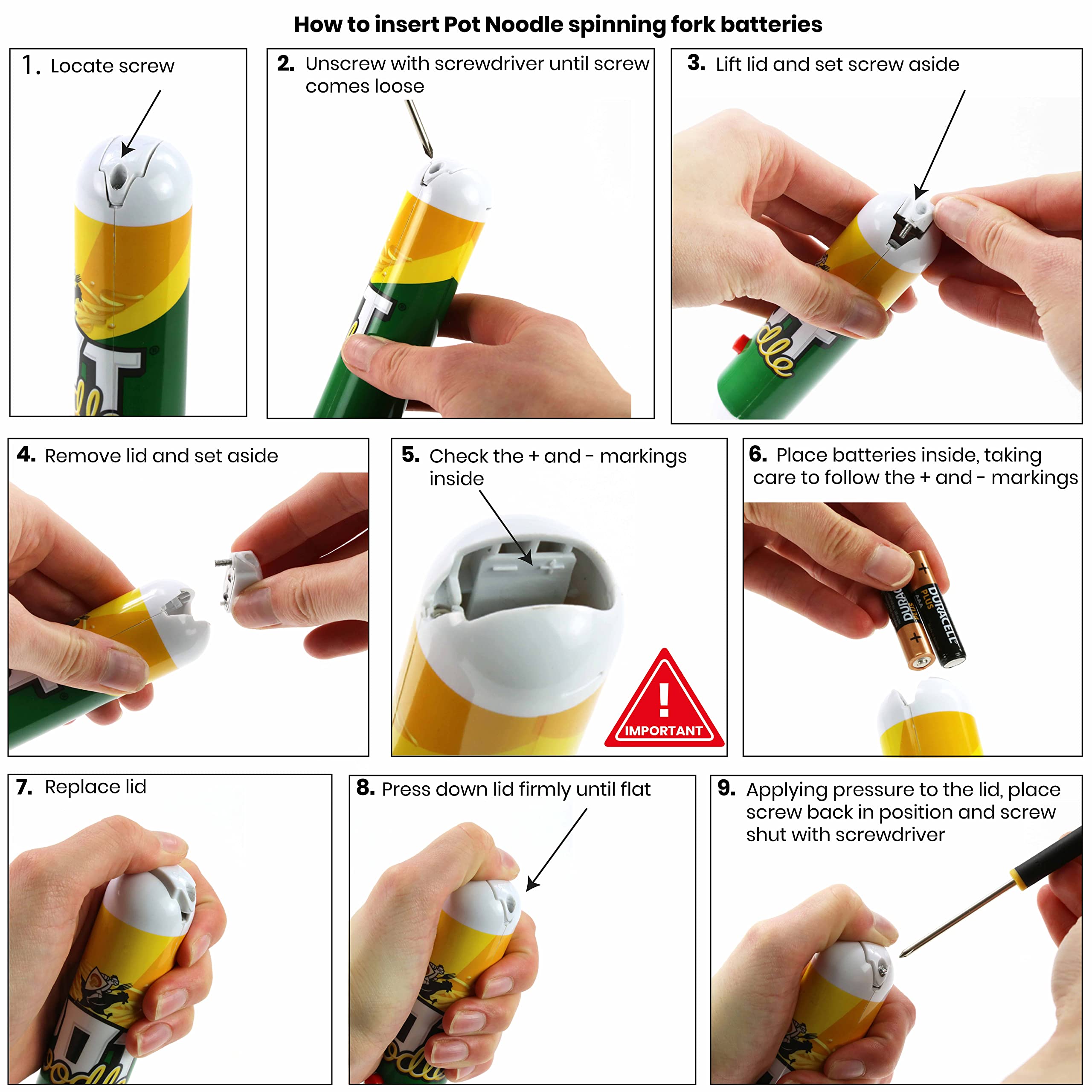 Kimm & Miller Pot Noodle Gift Set with Spinning Fork & Mug - Original Curry Novelty 13