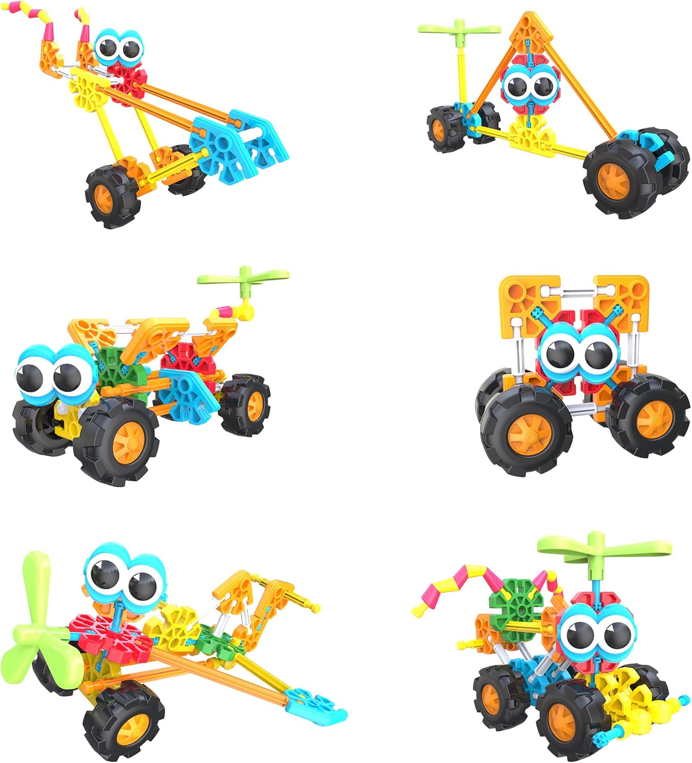 Kid K'NEX Zoomin' Buddies 20 Model Building Set - 48pc Educational Toy for Ages 3+ 9