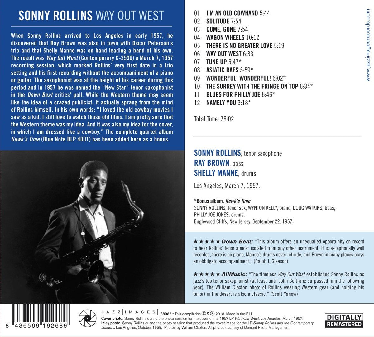 Sonny Rollins - Way Out West [CD]