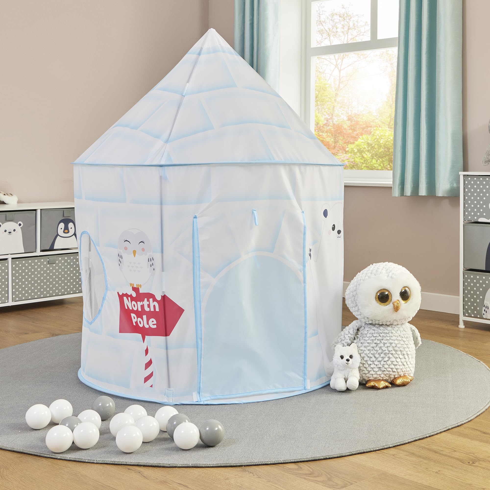 Liberty House Toys Arctic Play Tent - Igloo-Themed Play Space for Kids, Blue