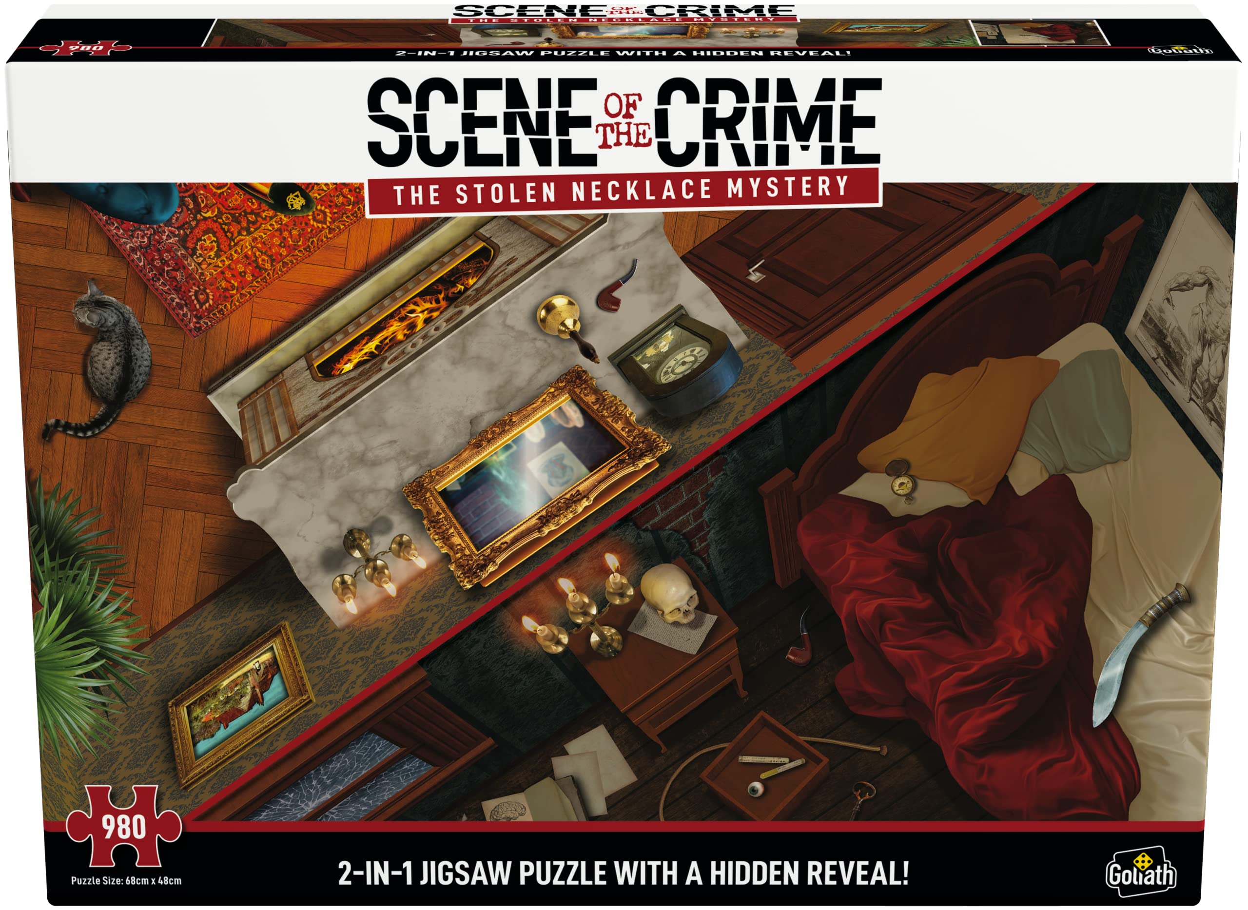 Scene of the Crime: The Stolen Necklace Mystery - 2-in-1 Jigsaw Puzzle with Hidden Clues 6