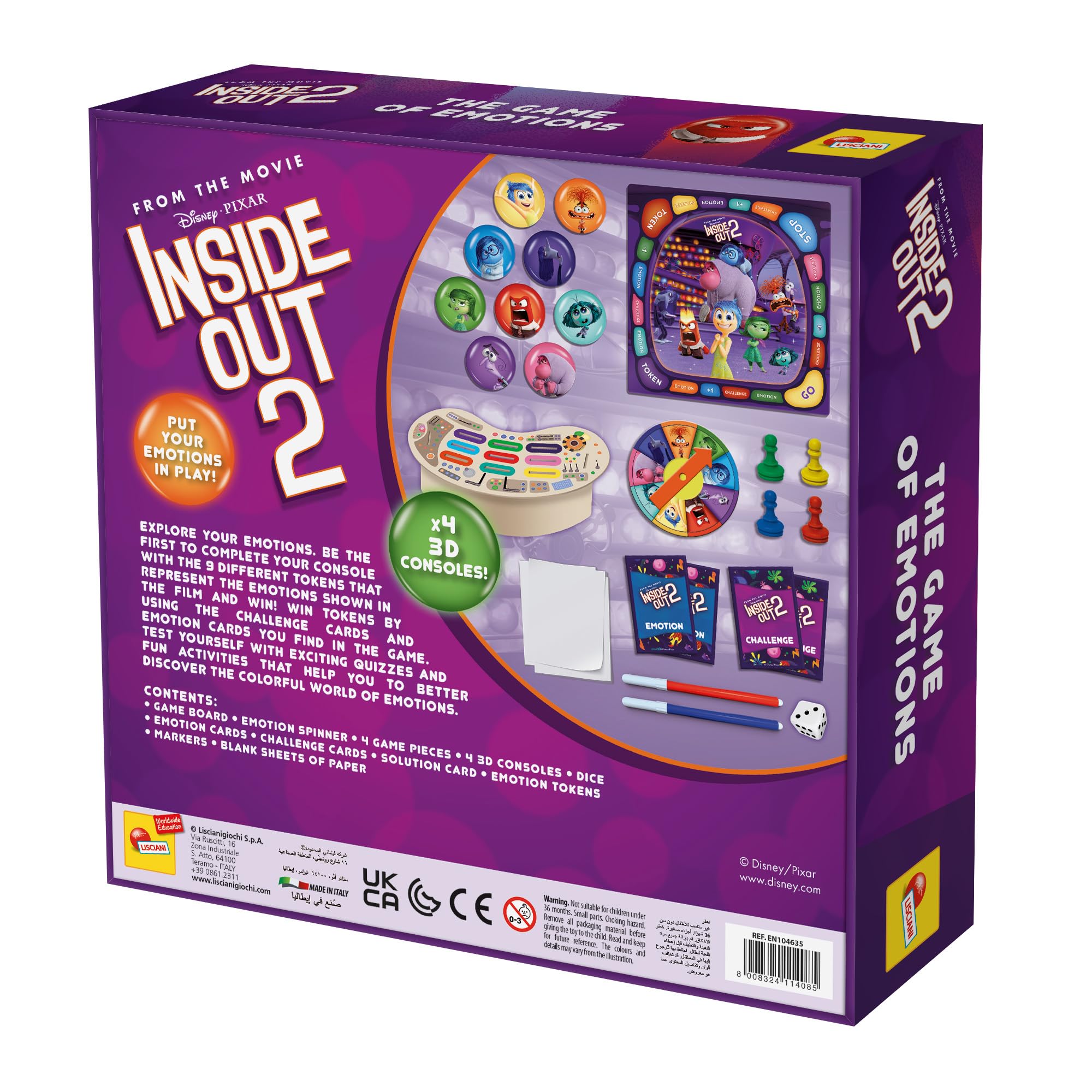 Lisciani Inside Out 2 – The Game of Emotions – Educational Board Game 11