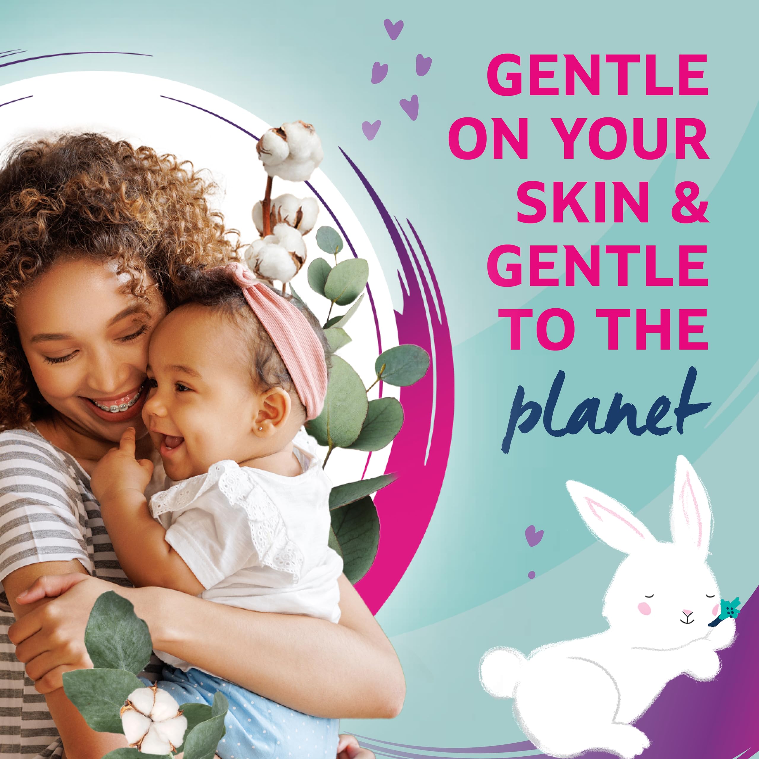 Lil-Lets Baby Cotton Wool Oval Pads (Pack of 50) 3