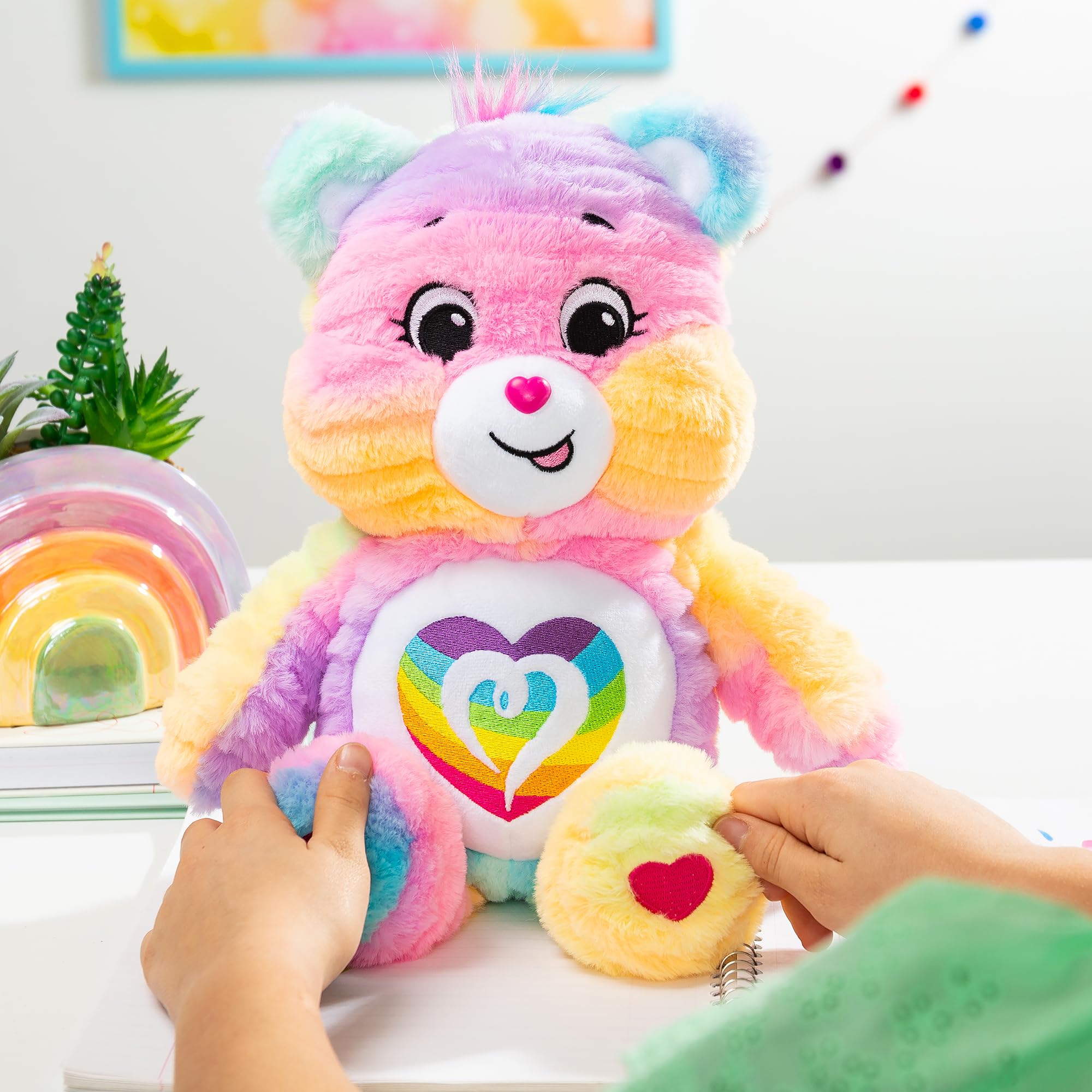 Basic Fun Care Bears 35cm Colour Splash Plush – Togetherness Bear Eco-Friendly 13