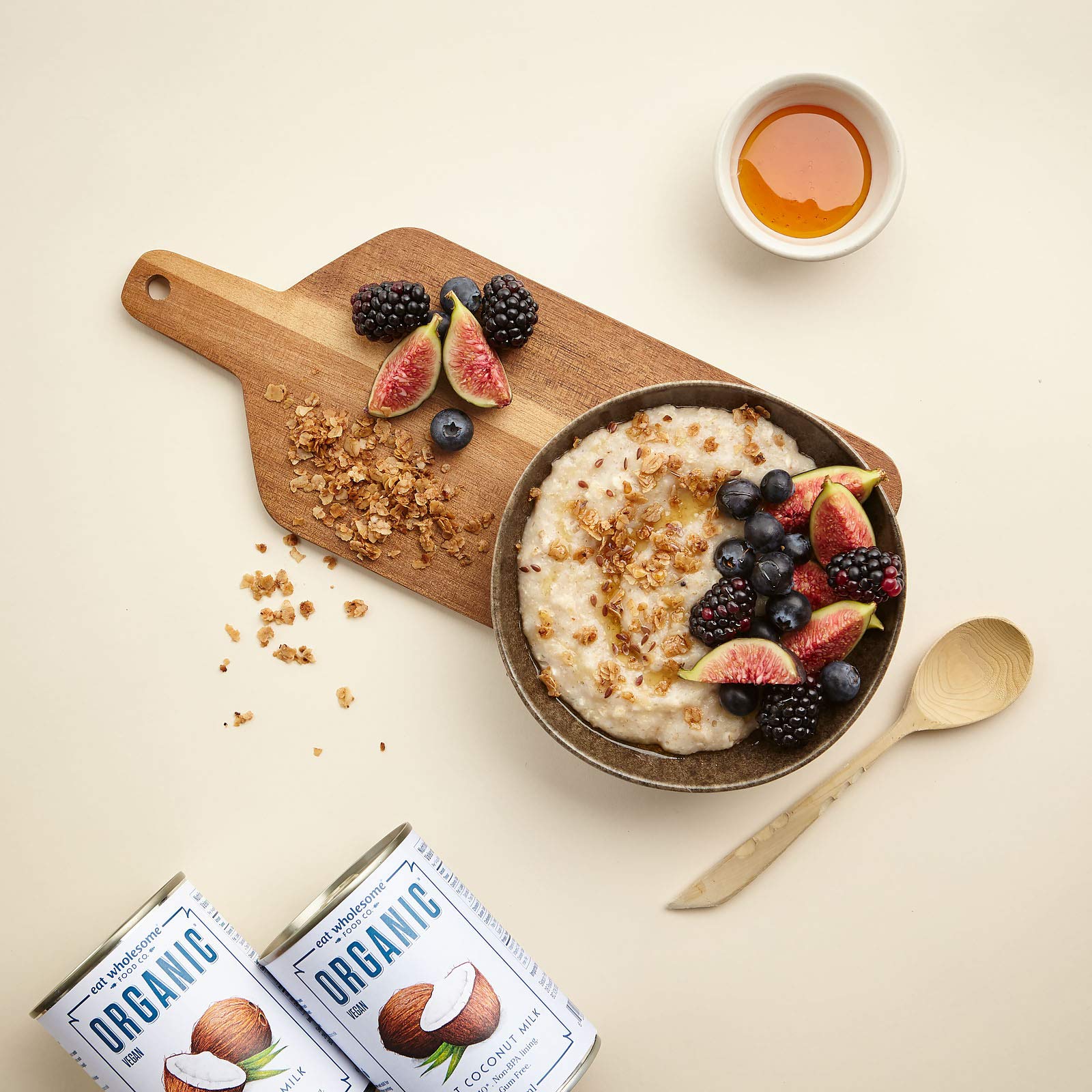 Eat Wholesome Organic Light Coconut Milk with No Guar Gum, 400 ml (Pack of 1) 8