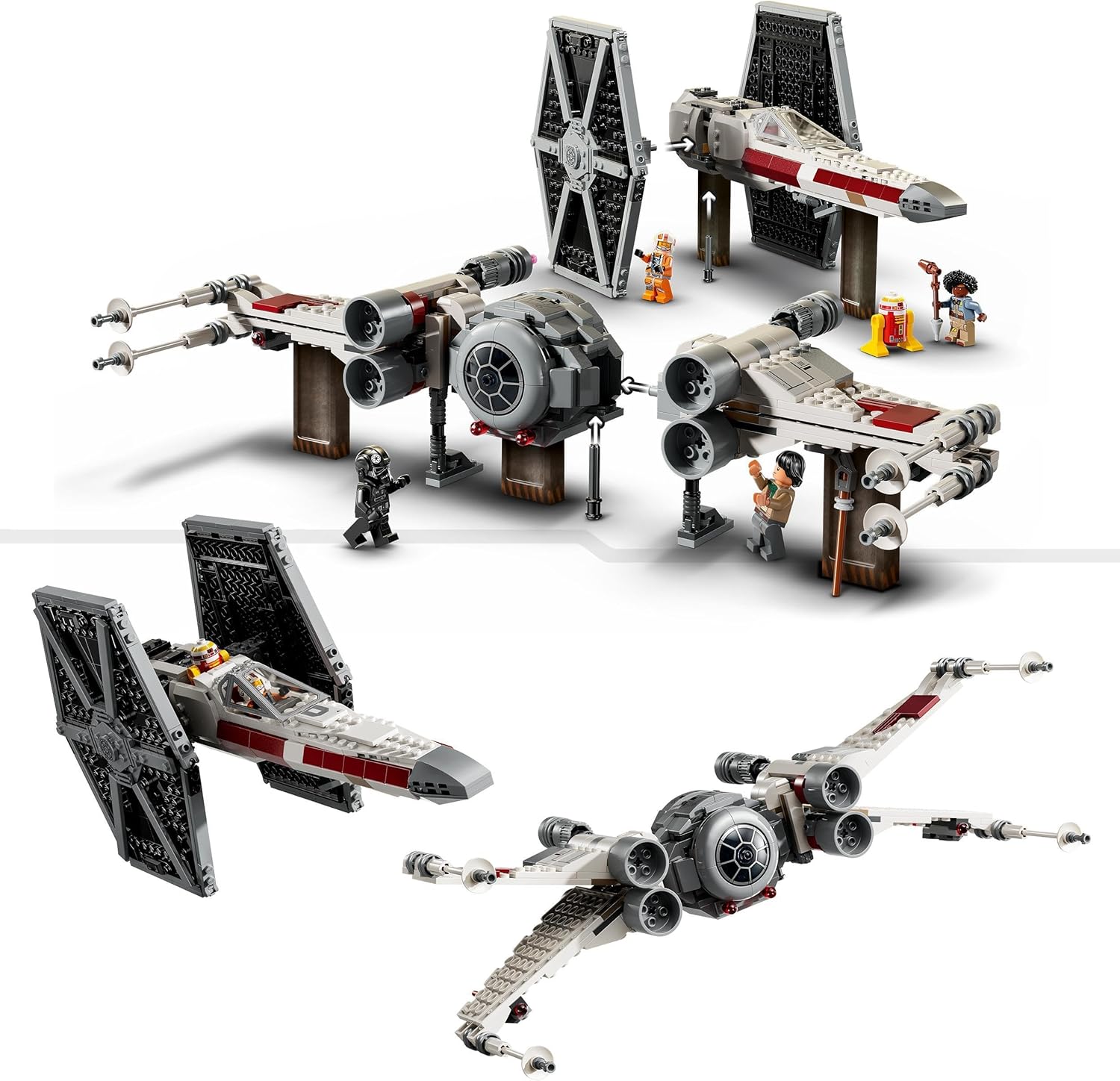 LEGO Star Wars TIE Fighter & X-Wing Mash-up Set - Rebuildable Starfighter Building Toy for Ages 9+ 3