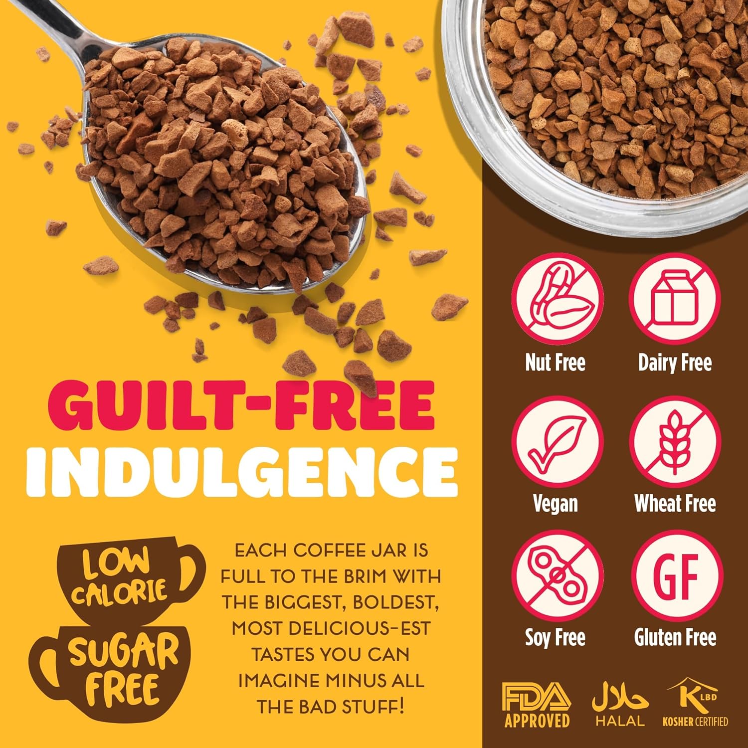 Beanies - Amaretto Almond Flavour Instant Coffee (50g) 4