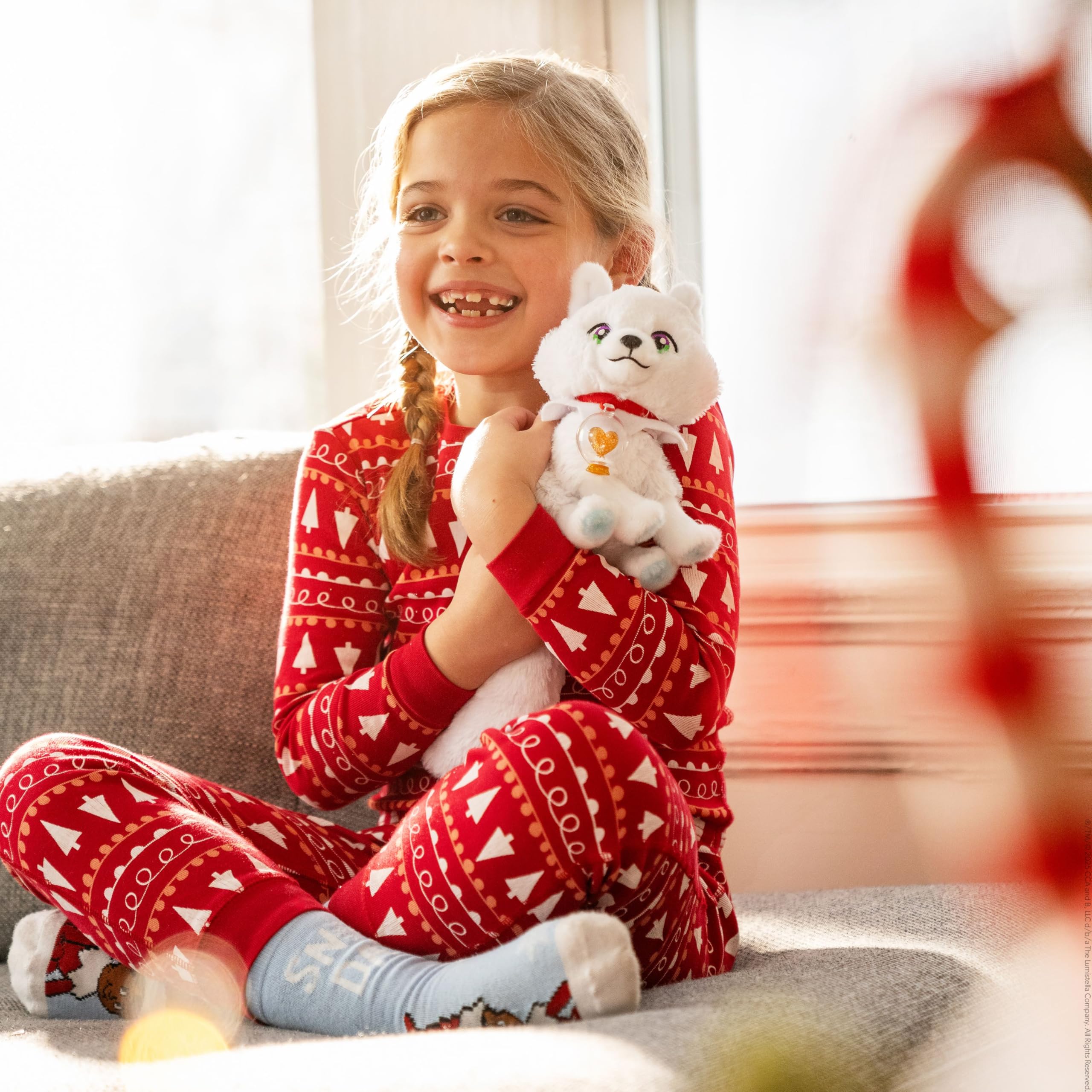 EPFOX Elf Pets Arctic Fox - Plush Stuffed Animal with Storybook & Snow Globe Charm 11