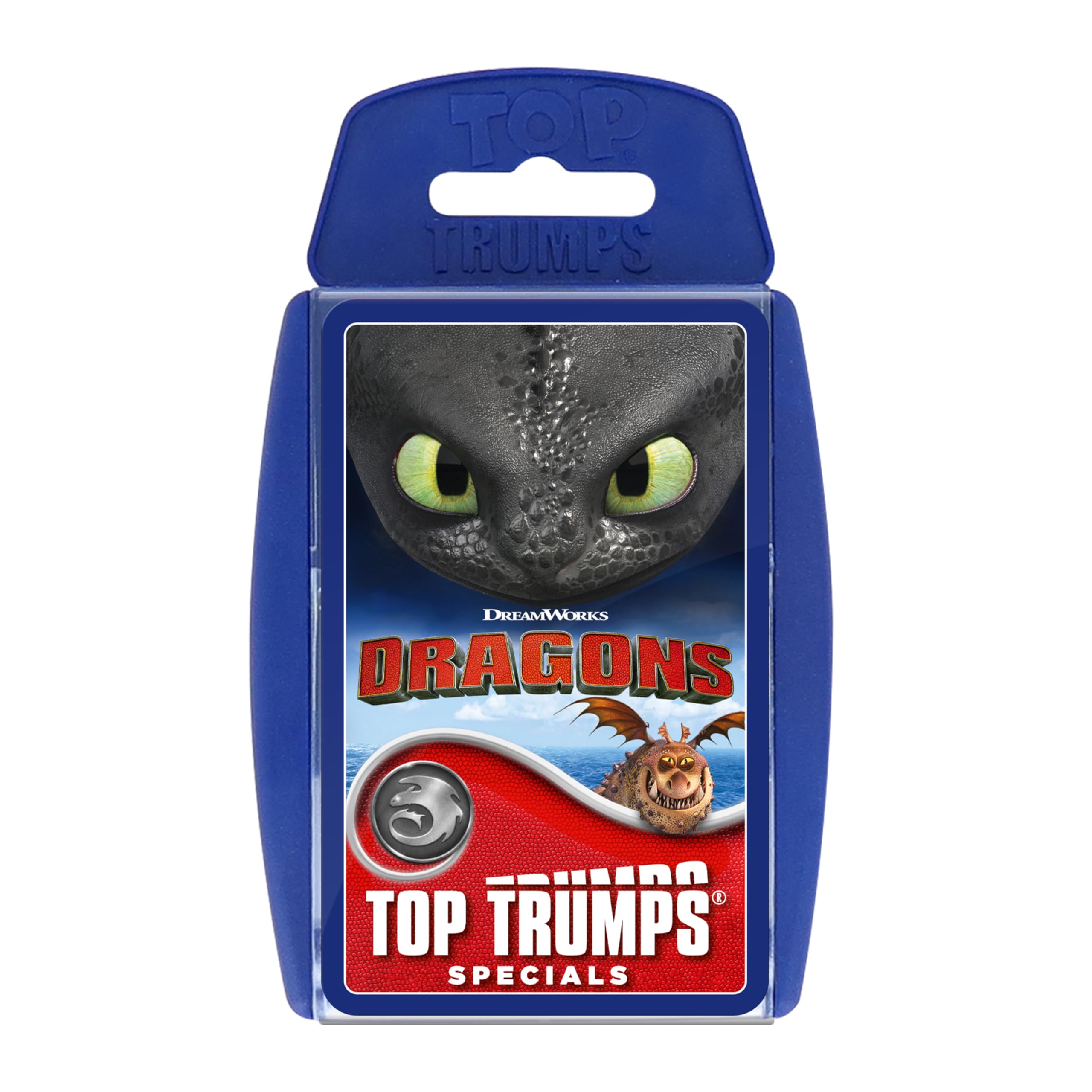 Top Trumps How to Train Your Dragon Educational Travel Card Game | Portable Plastic Case