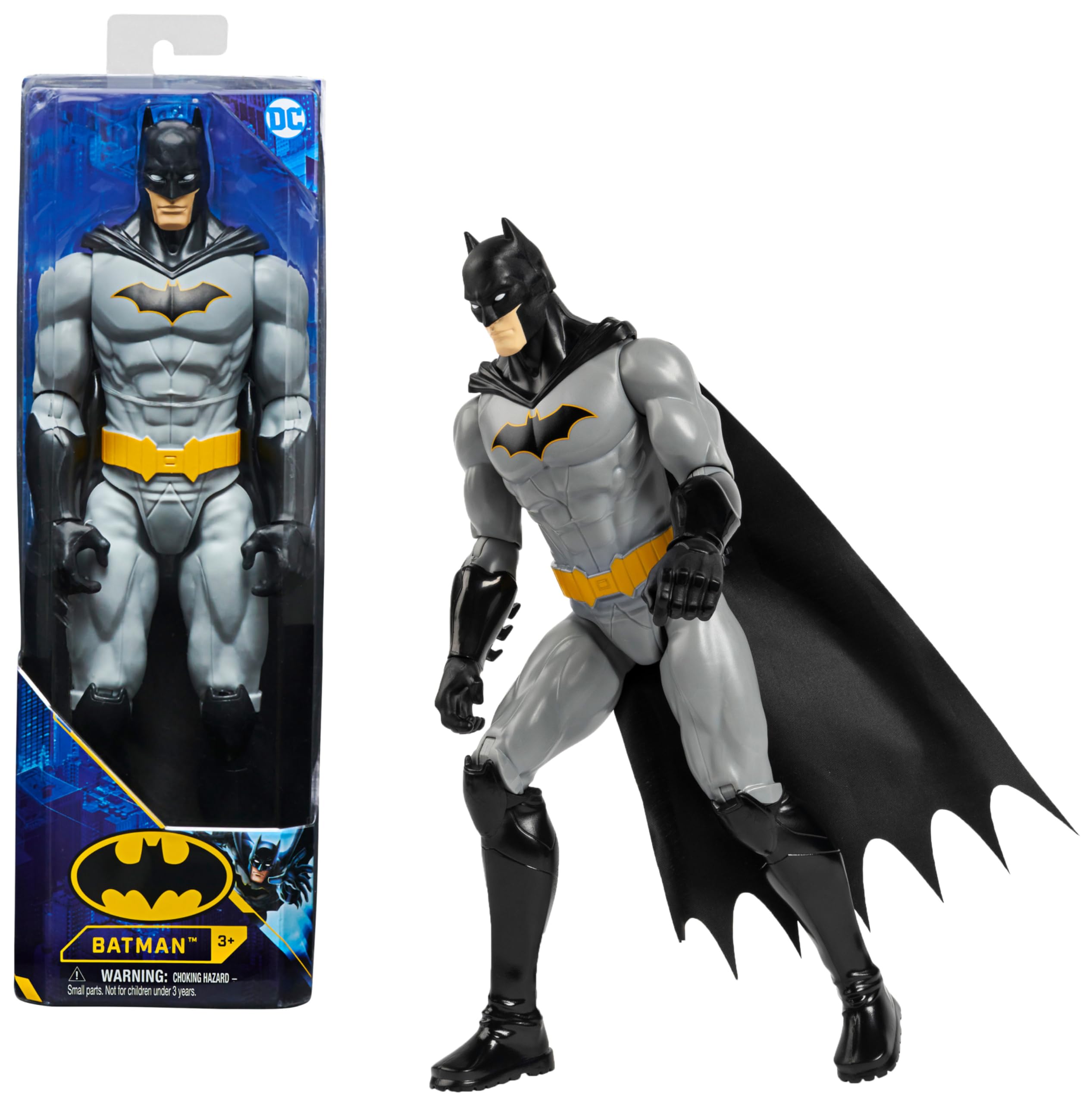 DC Comics 12-Inch Rebirth Batman Action Figure - 11 Points of Articulation, Cloth Cape