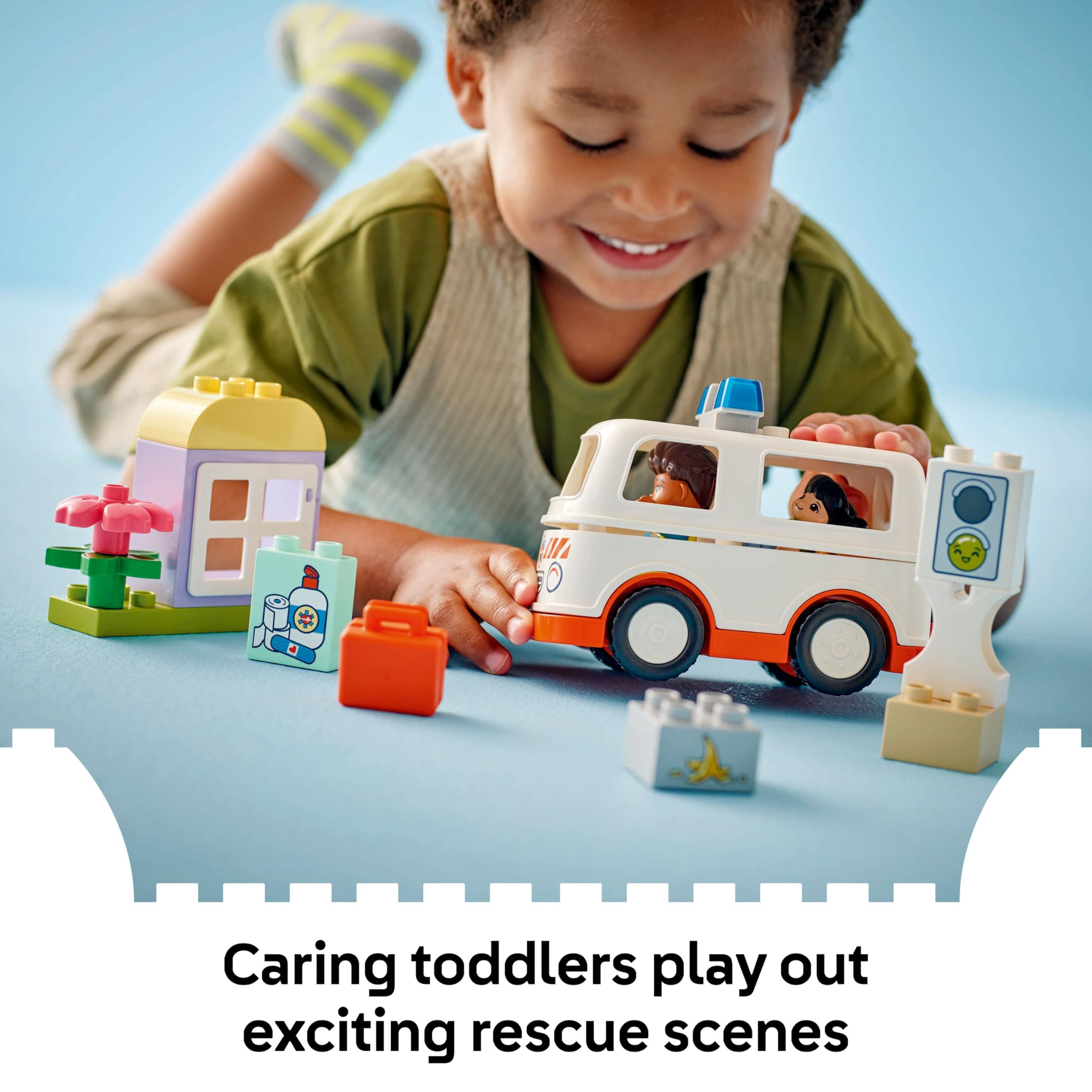 LEGO DUPLO Ambulance & Driver Set - Educational Role Play Toy for Toddlers 2+ 7