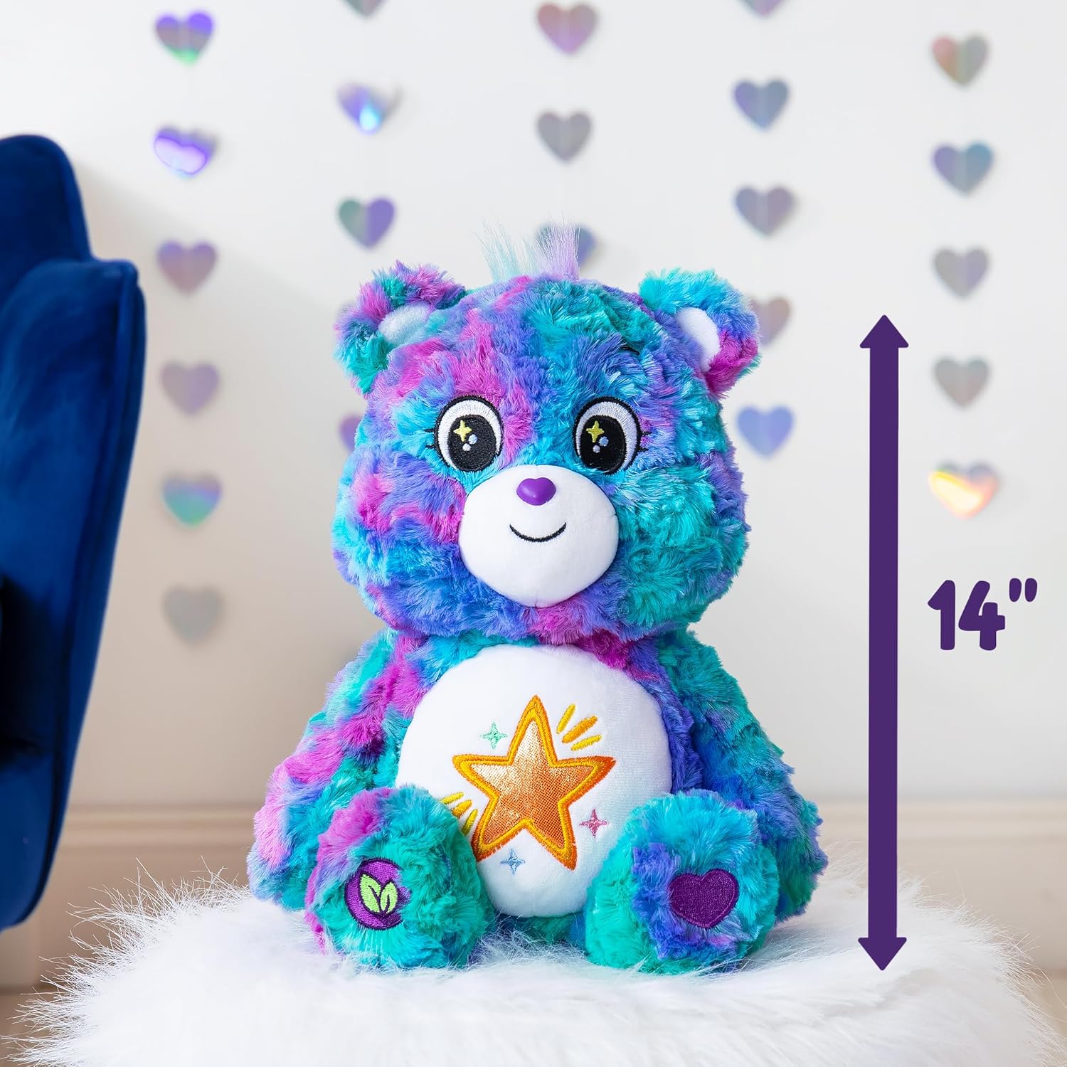 Care Bears Good Wishes Bear - 35cm Plush Toy for Kids 4 Years and Up 6