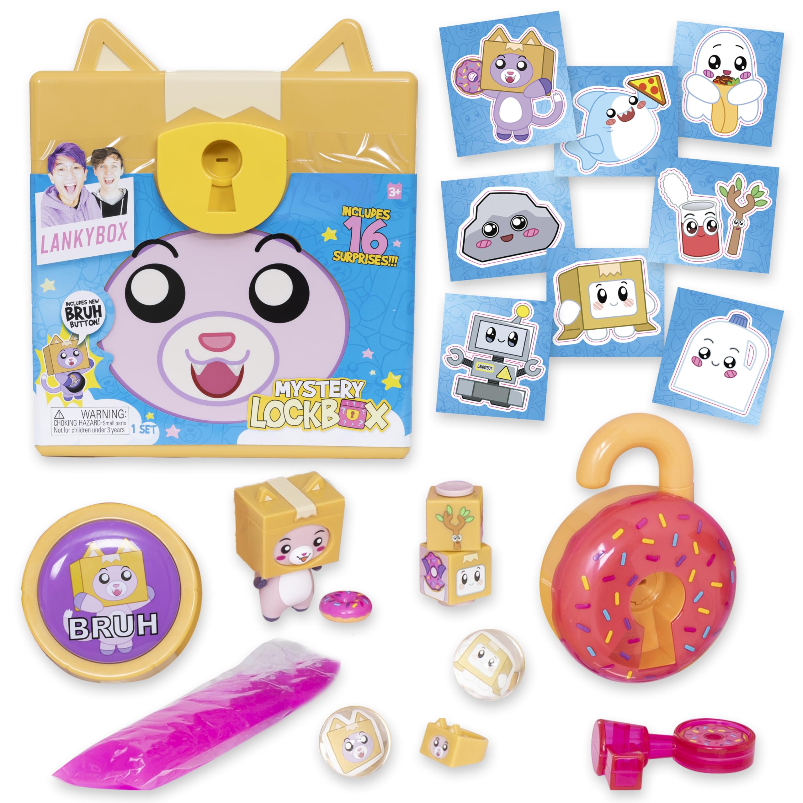 LankyBox Foxy Mystery Lock Box Interactive Unboxing Surprise Set with Exclusive Collectibles