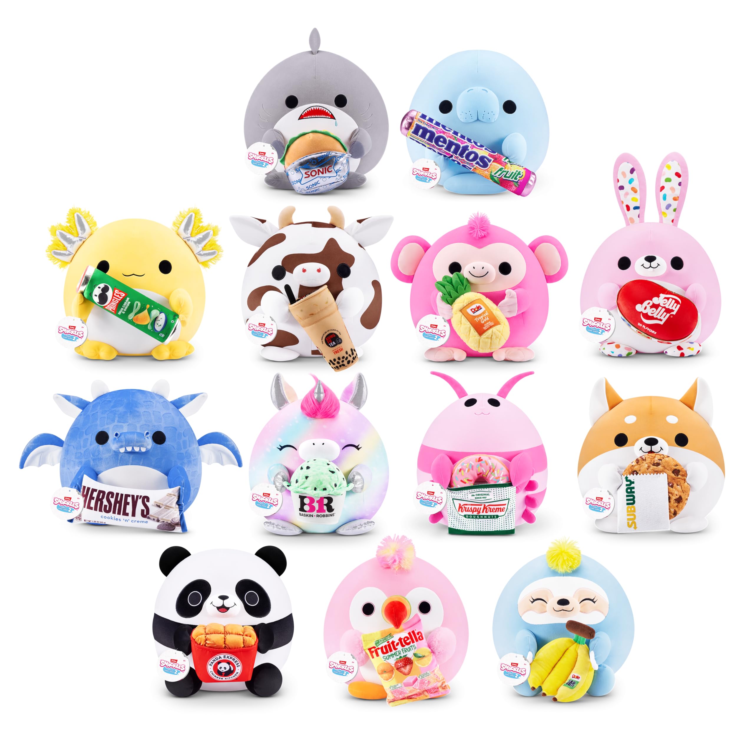 Snackles Series 2 Wave 2 - Corgi with Subway Cookie, 35 cm Super Soft Plush Collectible Toy 5