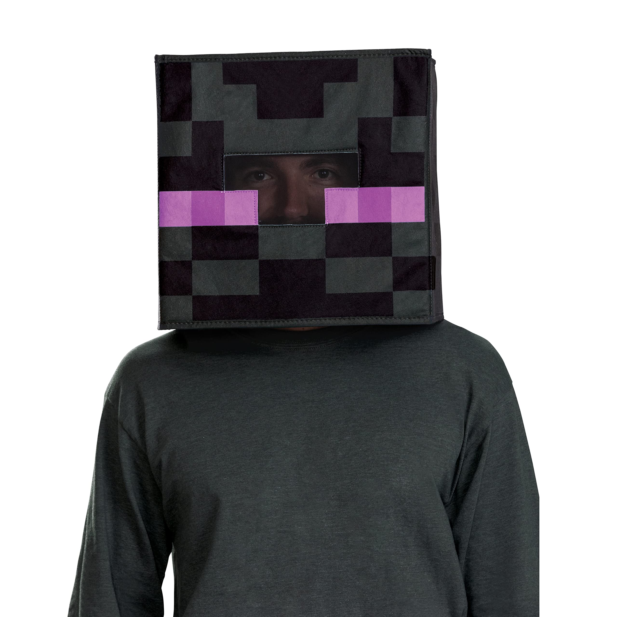 Disguise Minecraft Enderman Block Head Fancy Dress Accessory 5