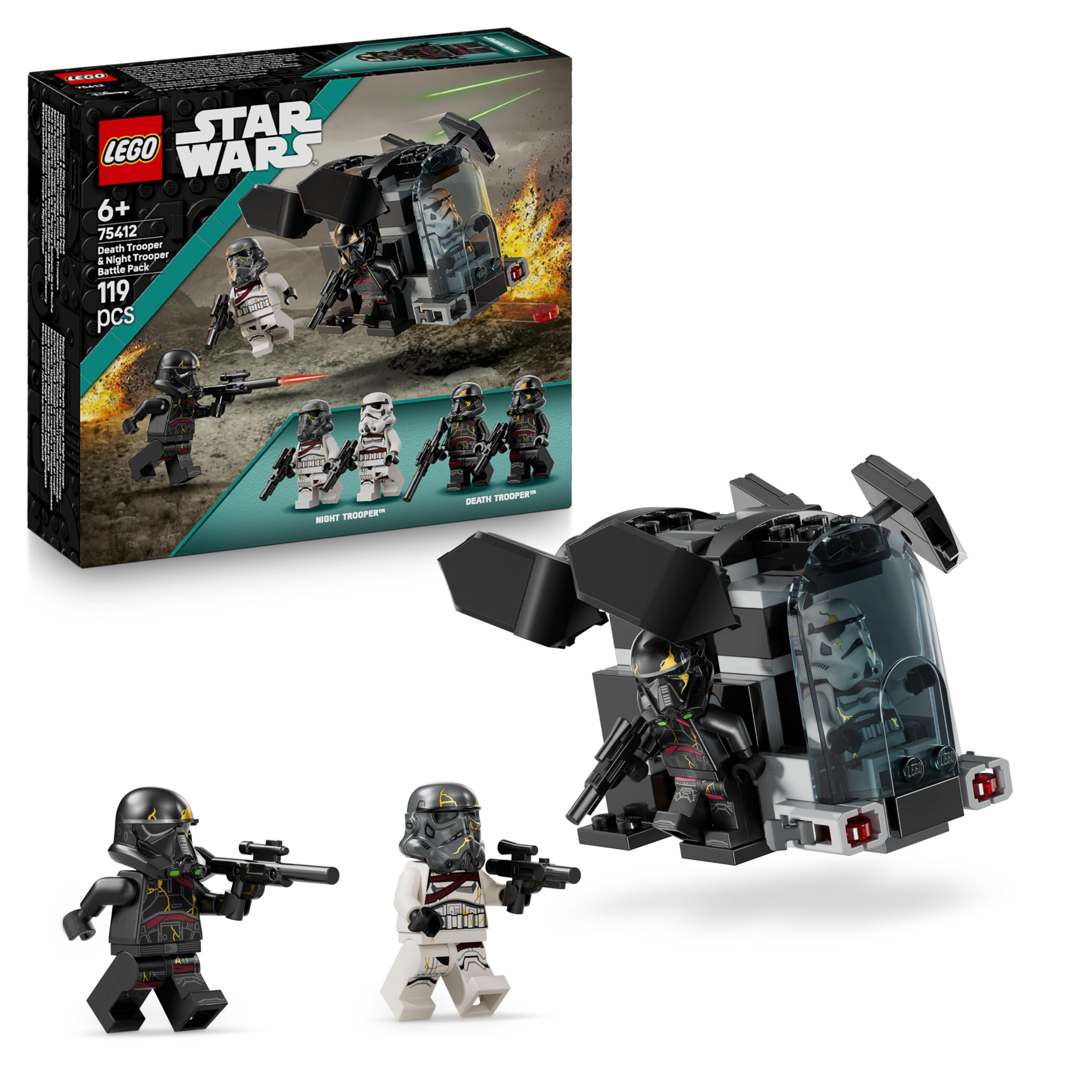 LEGO Star Wars: Ahsoka Death Trooper & Night Trooper Battle Pack - Building Set for Kids 6+