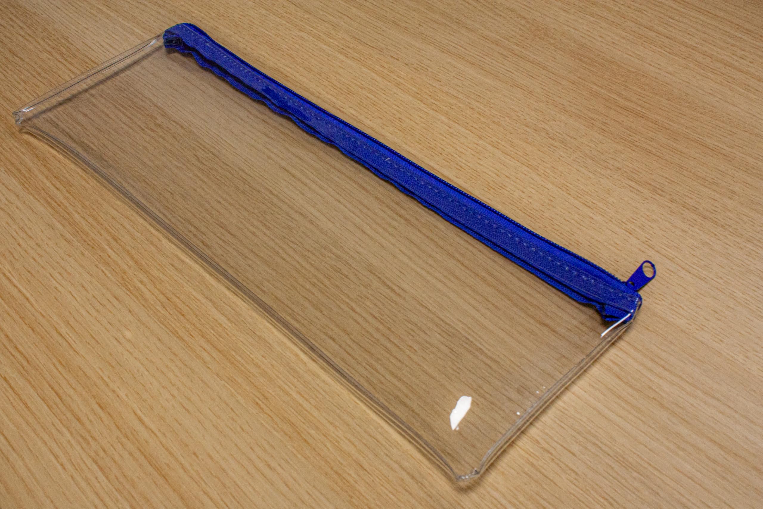 eco-eco 50% Recycled Long Clear Exam Pencil Case - Pack of 3 | Water Resistant | Fits 30cm Ruler