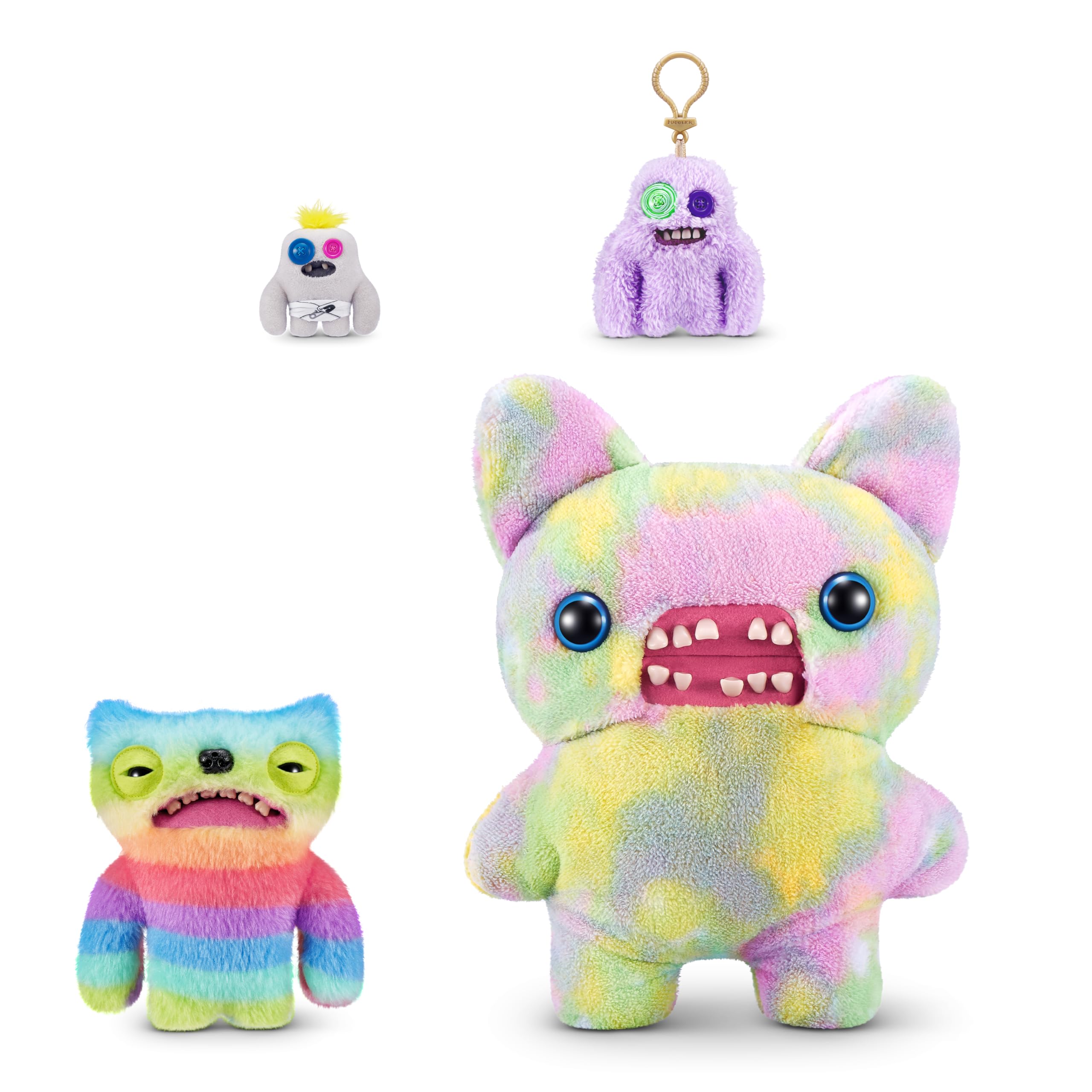 Fuggler Fart Face 9-inch Plush - Motion-Activated Fart Sounds, Soft Plush Toy with Human-Like Teeth 6